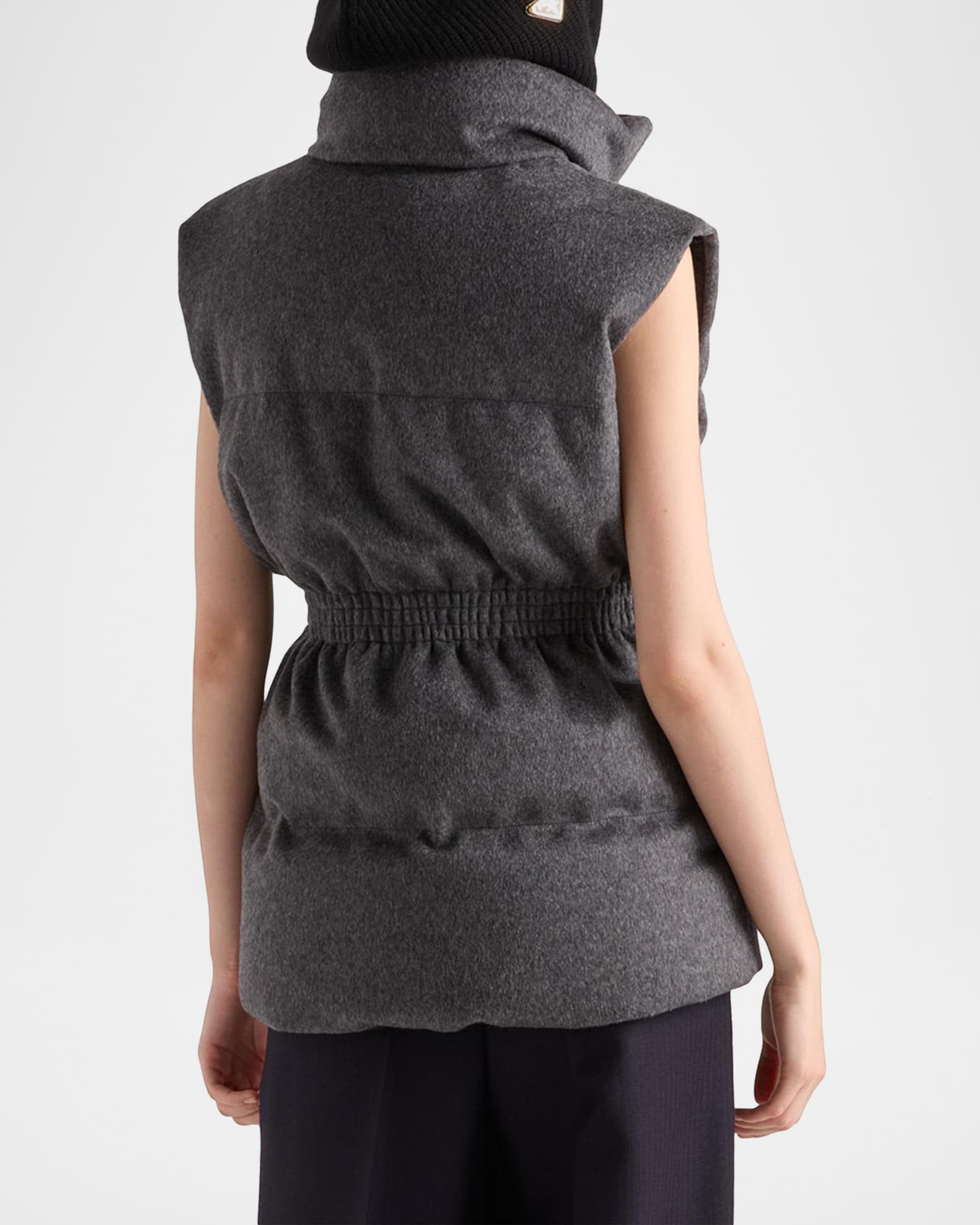 Prada Loden Down Vest | Neiman Marcus