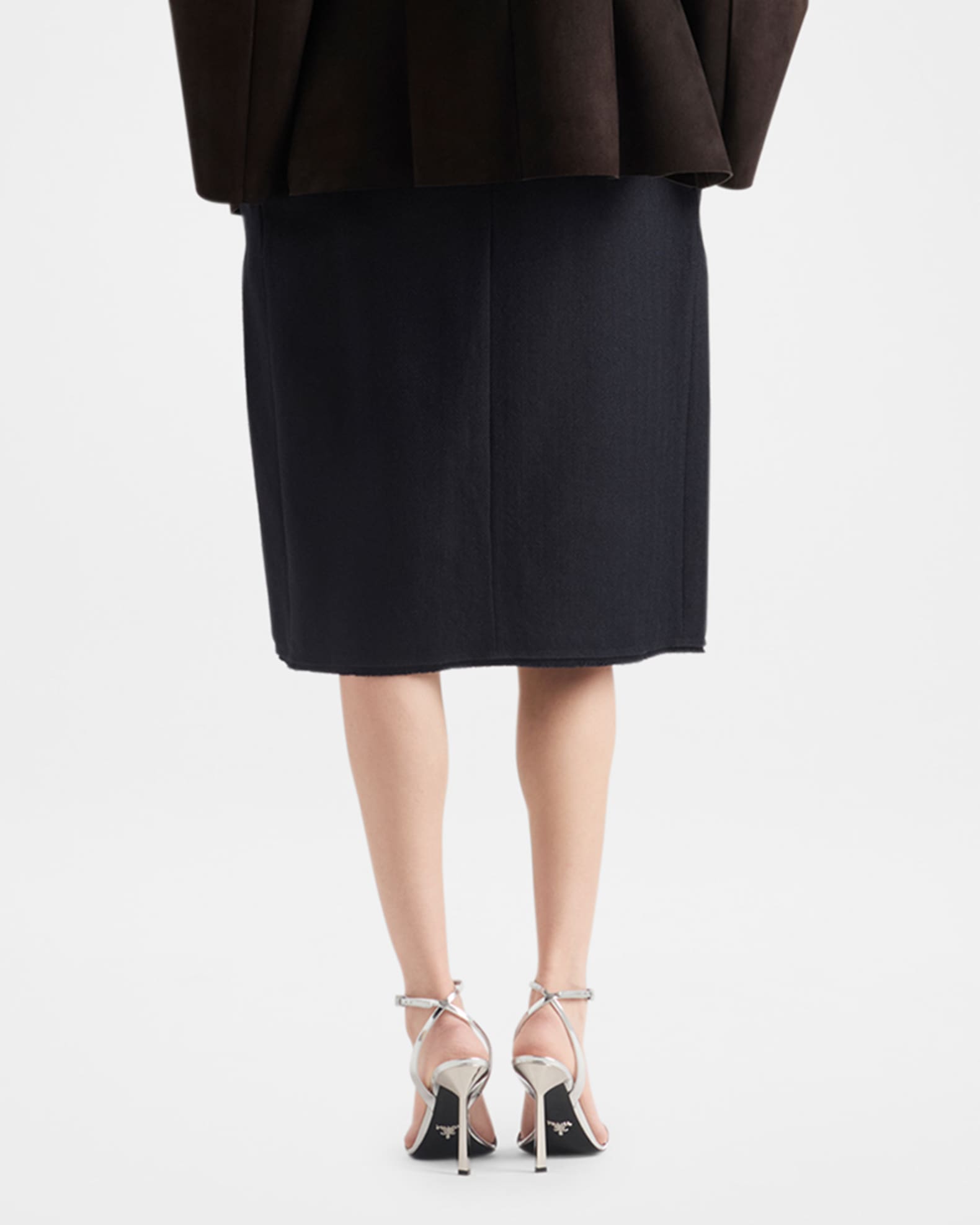 【Misapi】Prada Wool Skirt Misapi】Prada Wool Skirt Prada wool zipper skirt