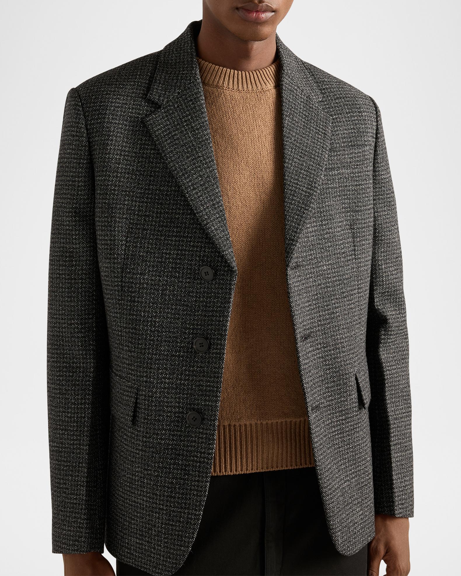 Prada Men's Single-Breasted Wool Jacket | Neiman Marcus