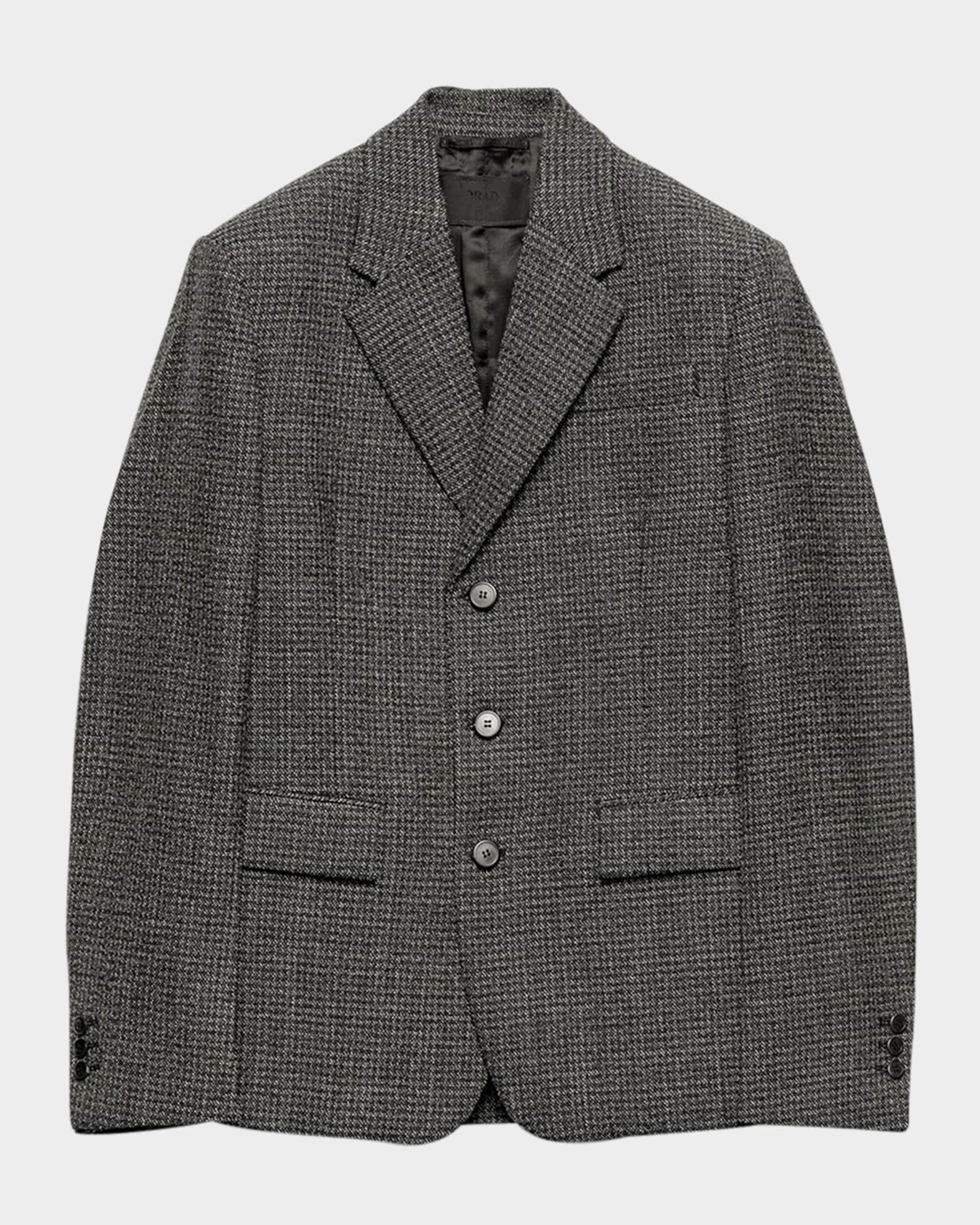 Men's Single-Breasted Wool Jacket 0