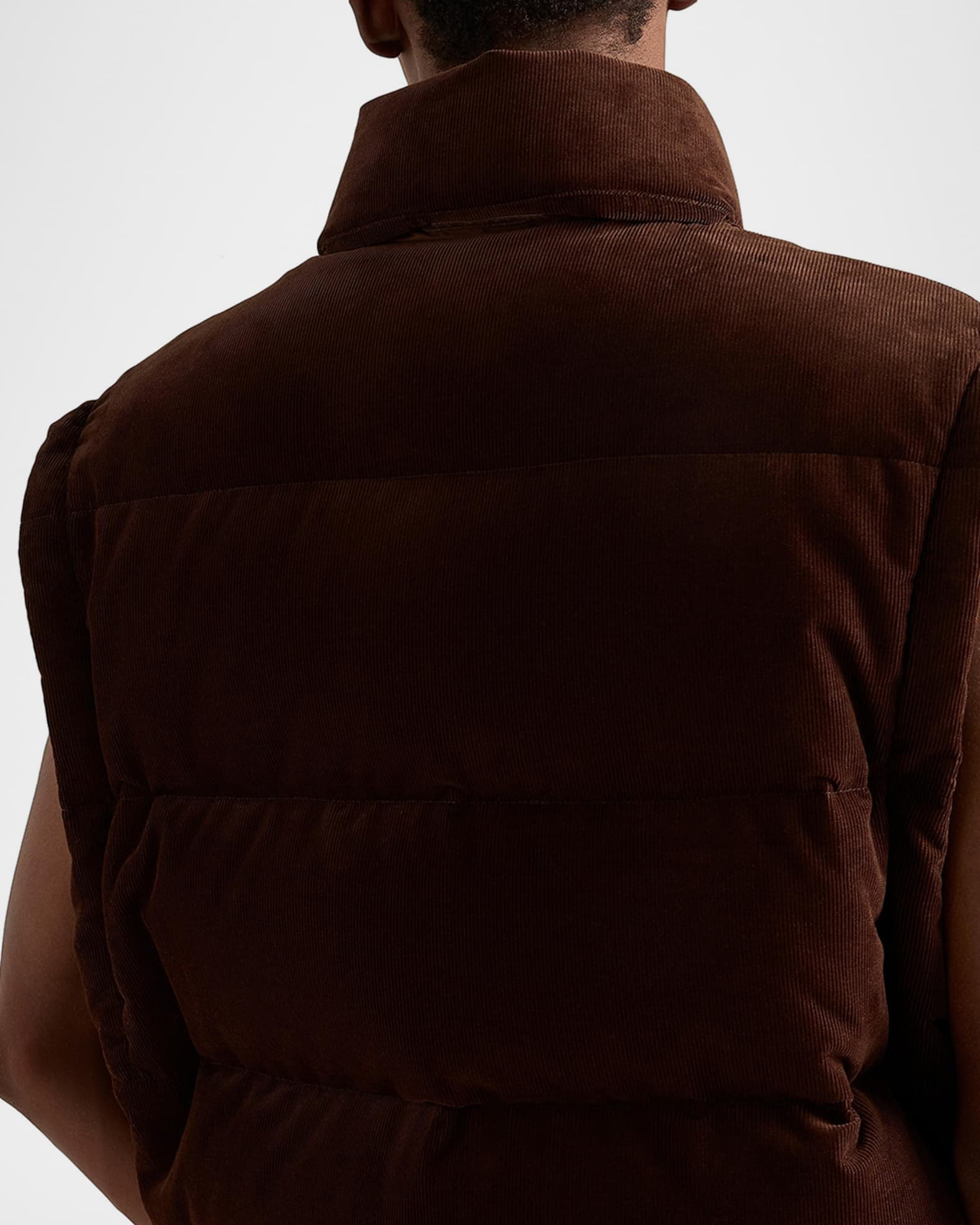 Prada Men's Medium-Weight Corduroy Down Jacket | Neiman Marcus