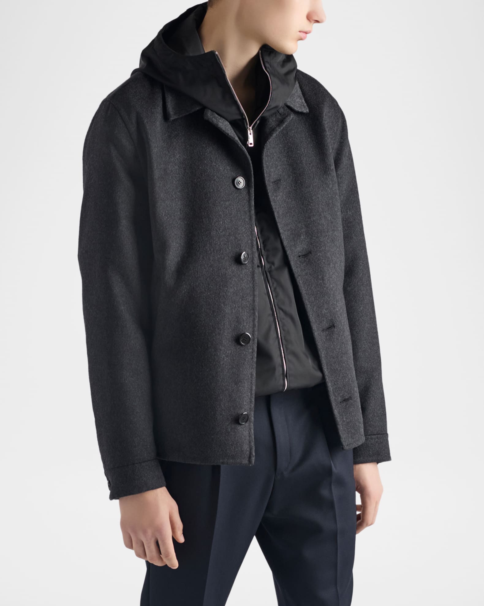 Prada Men's Re-Nylon Jacket | Neiman Marcus