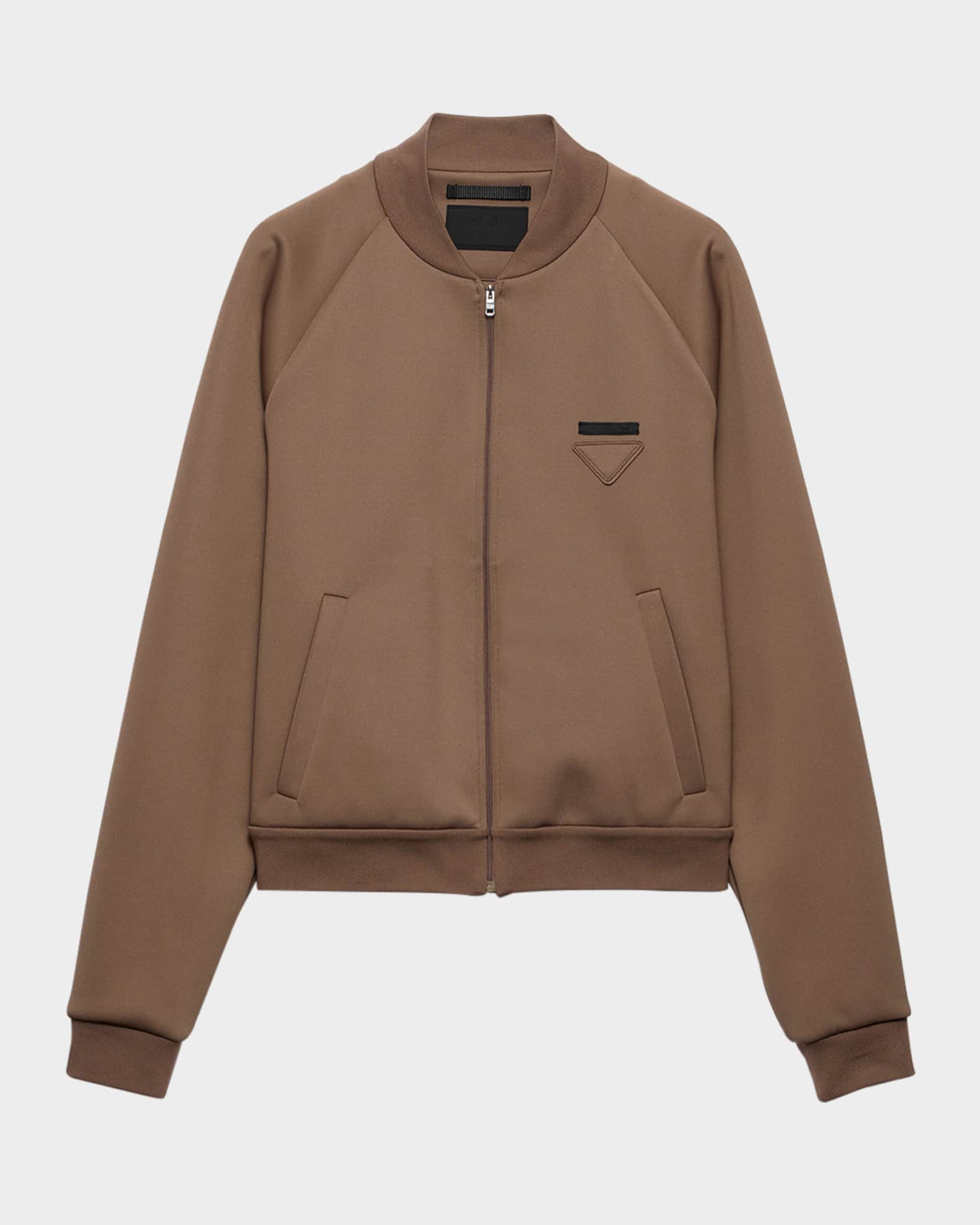 Prada Men's Technical Fleece Blouson Jacket | Neiman Marcus