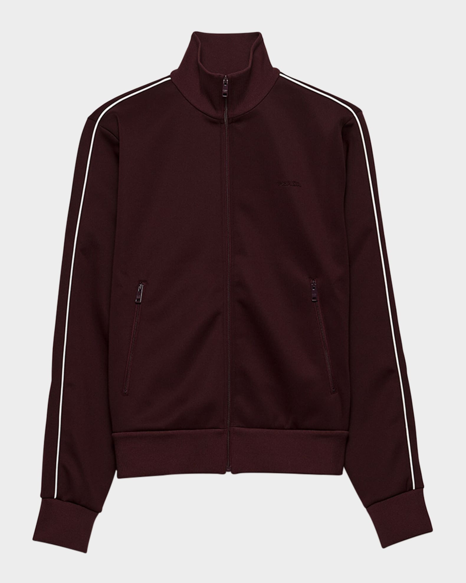 ジャケット・アウター PRADA PIPING TRACK JACKET Prada Men's Technical Fabric Zip Track Jacket | Neiman Marcus