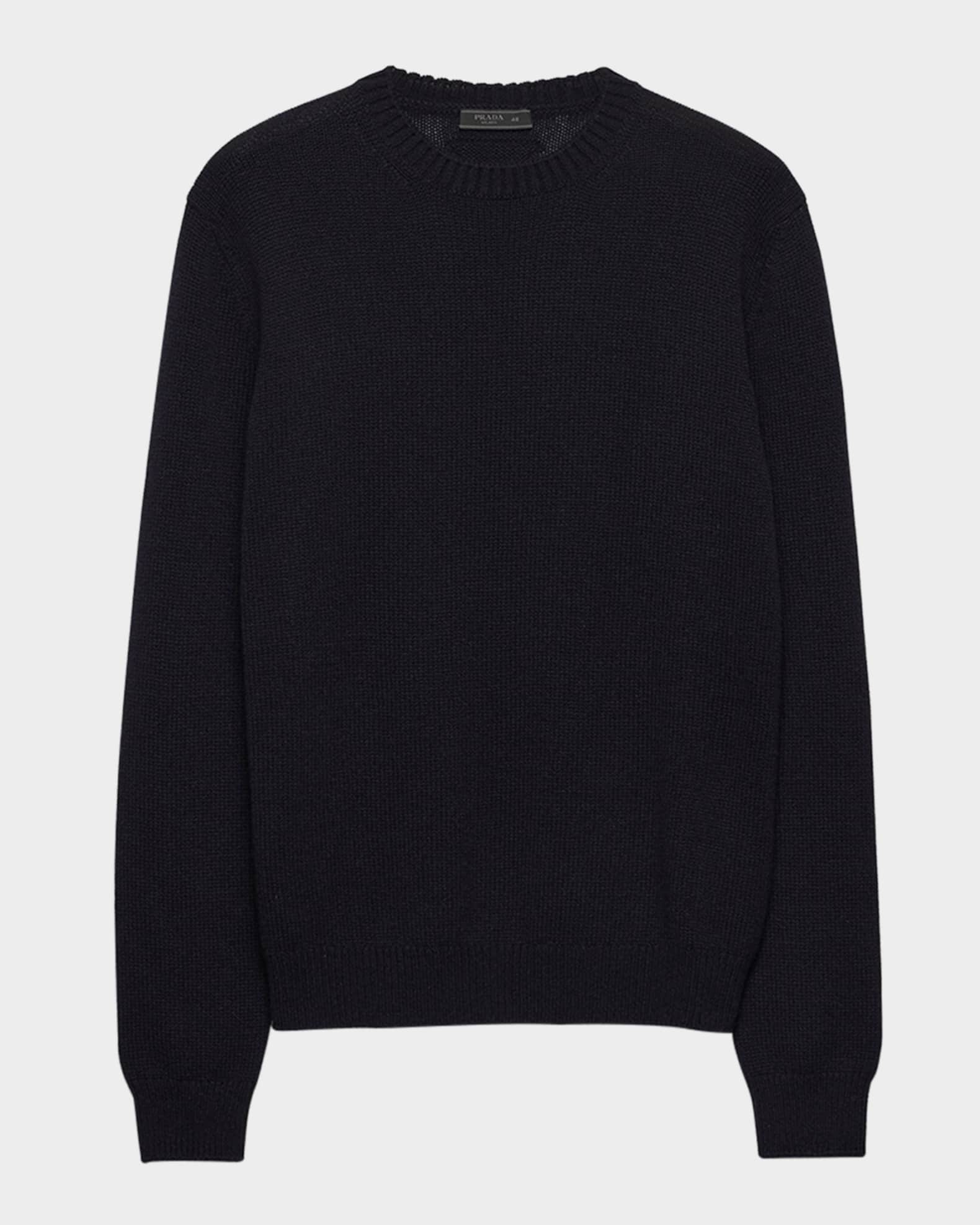 Prada Men's Cashmere Crewneck Sweater | Neiman Marcus