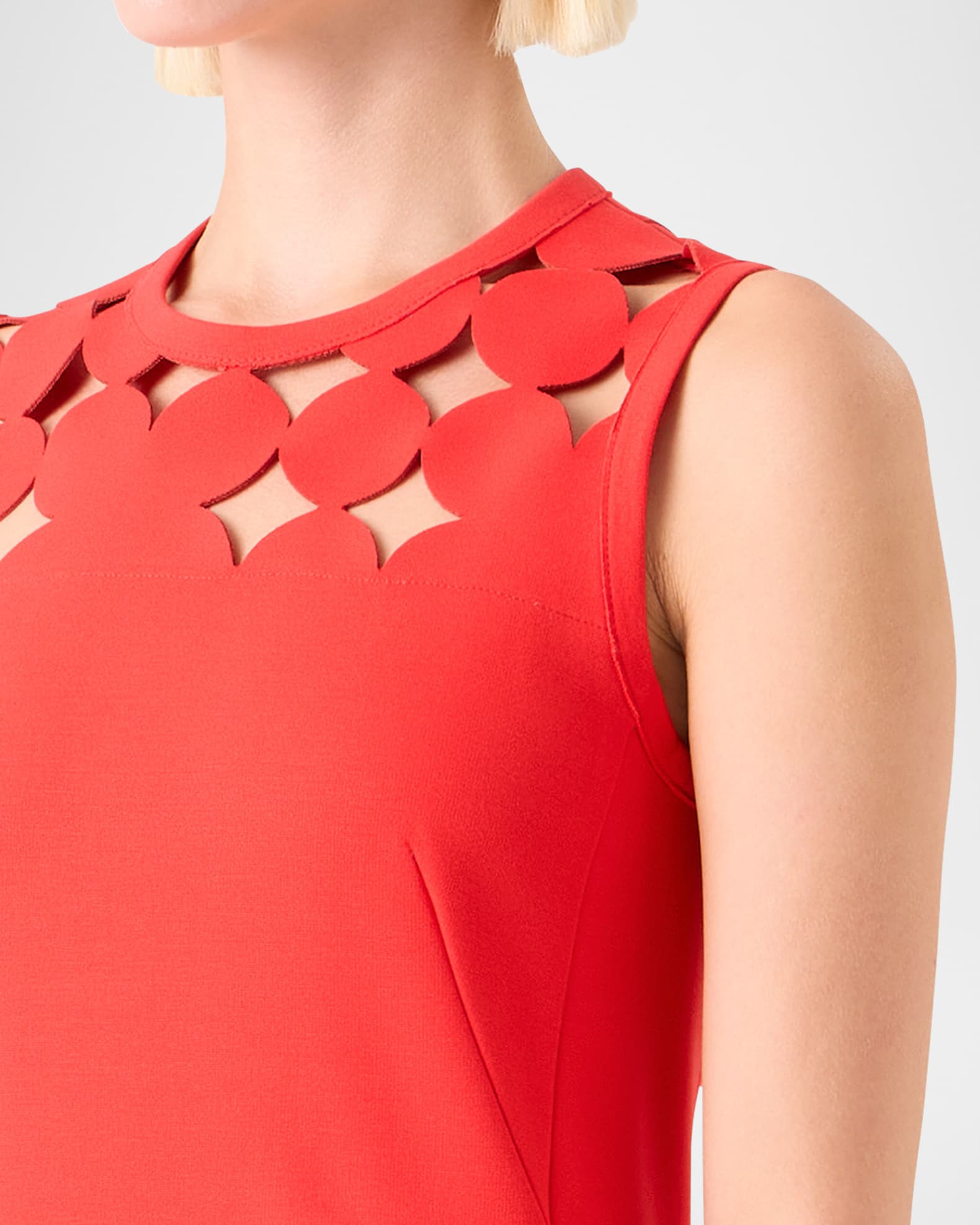 red sleeveless jersey dress Marcella | Marvin Sleeveless Dress in Red | Women's Size 2XL | Ponte