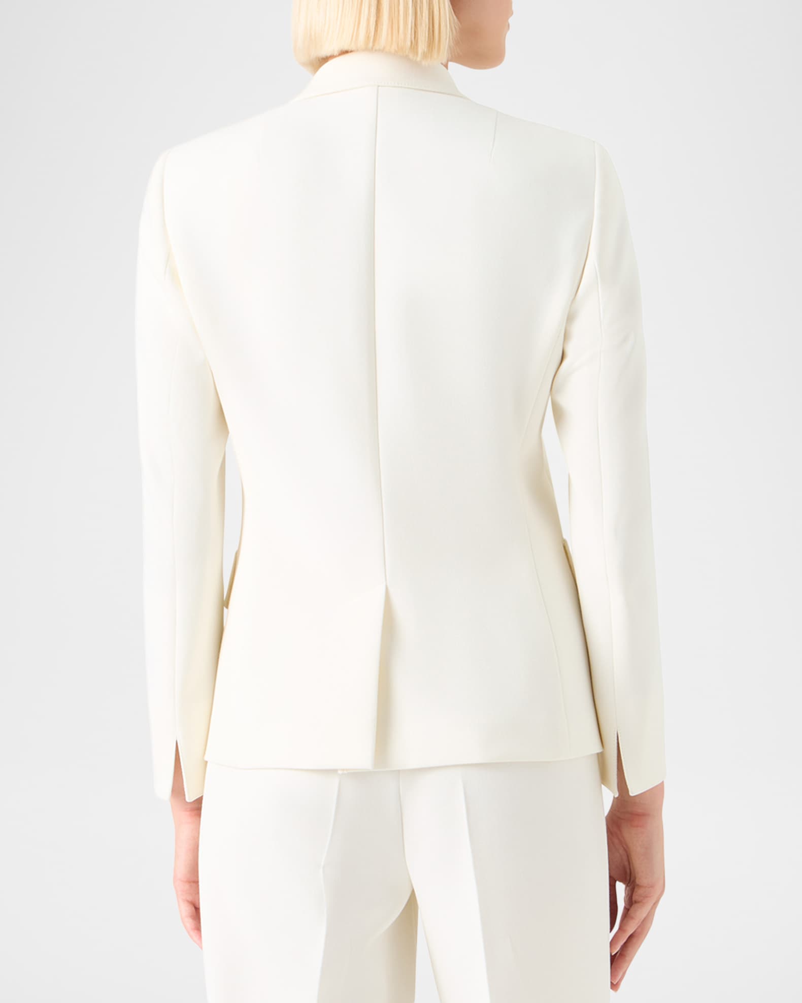 Akris punto Single-Breasted Boyfriend Blazer | Neiman Marcus