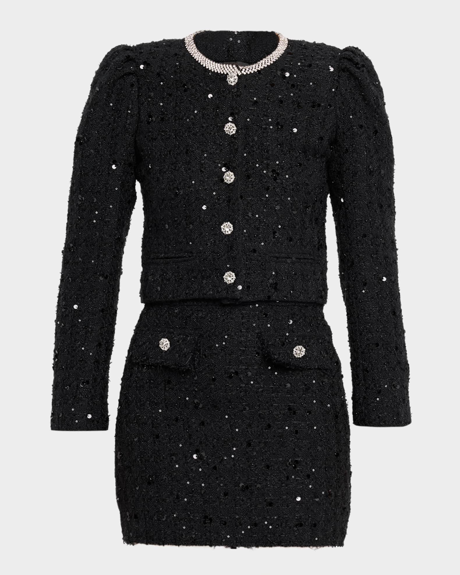 Generation Love Chiara Embellished Tweed Jacket | Neiman Marcus