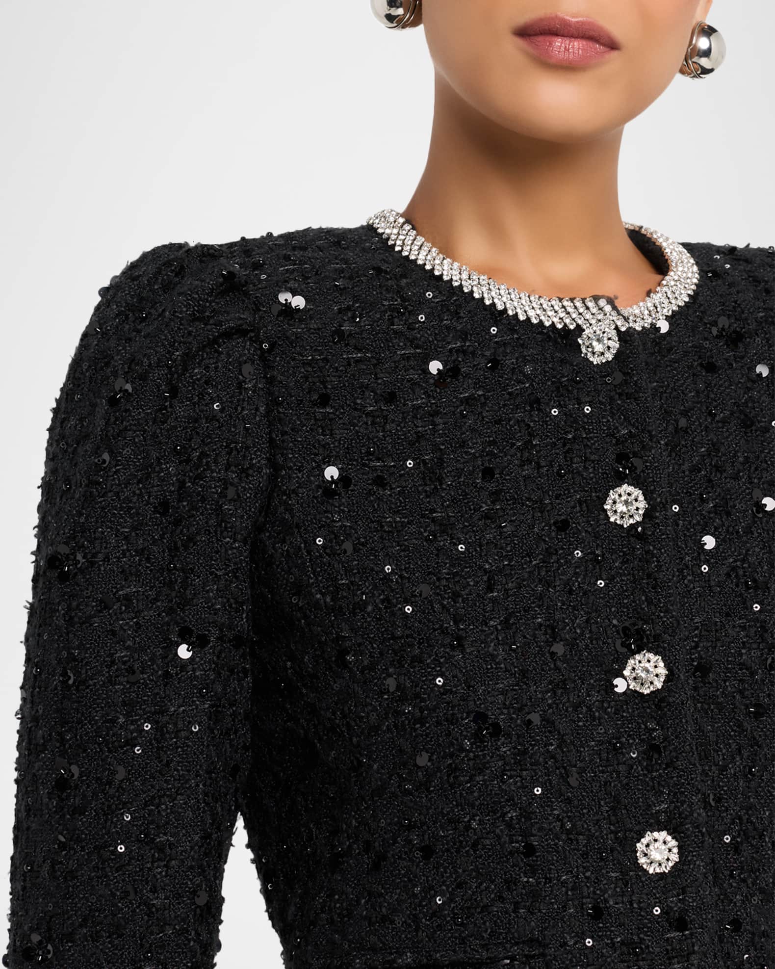 Generation Love Chiara Embellished Tweed Jacket | Neiman Marcus