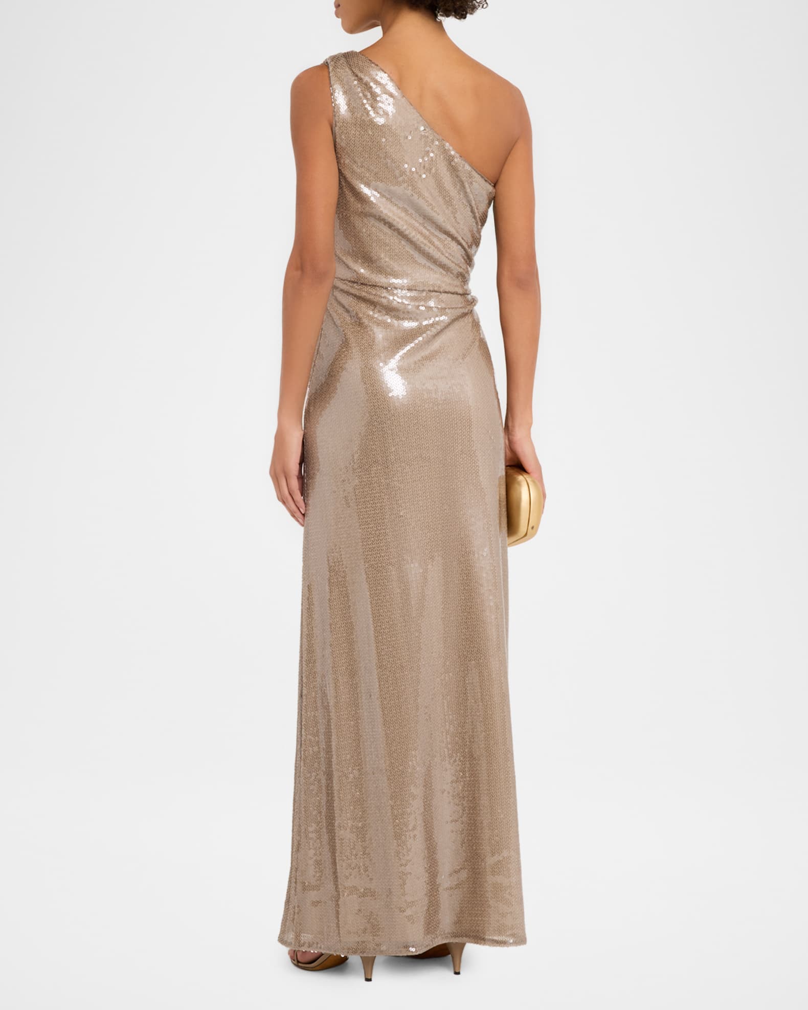 open lace back dress Celestino Floral Metallic Knit Maxi Dress / Gold | Meshki