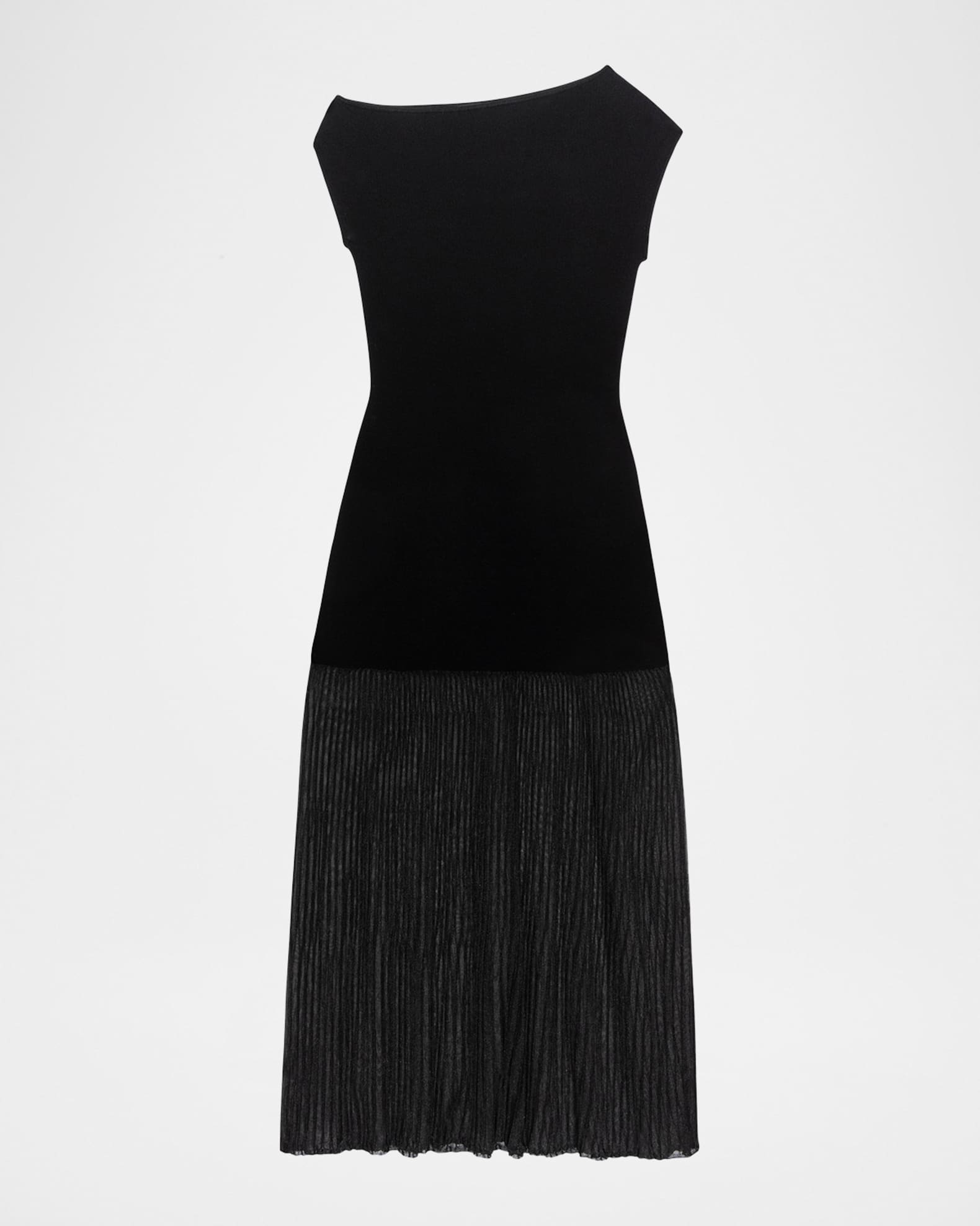 open lace back dress Black One Shoulder Studded Knit Midi Dress