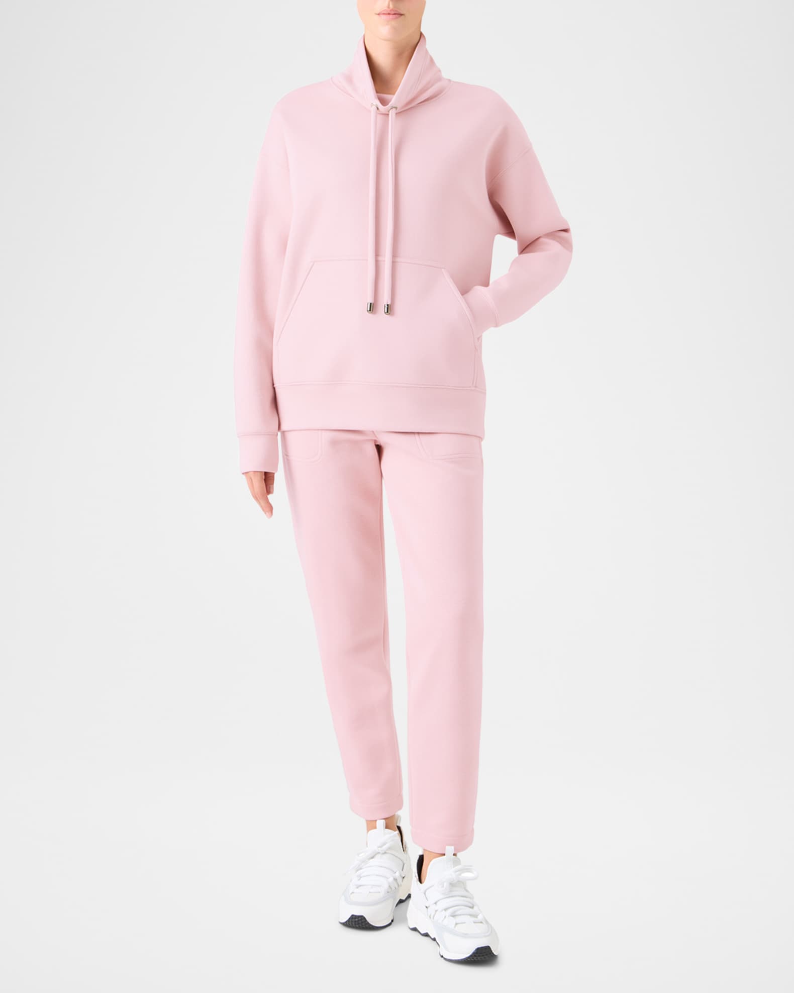 Akris punto Stretch Cotton Sweatshirt | Neiman Marcus