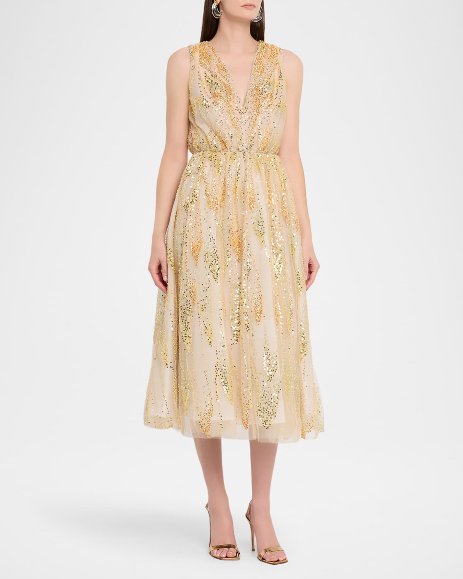 tinsley dress in beige majorelle SAME Long Sleeve Cut Out Maxi Dress