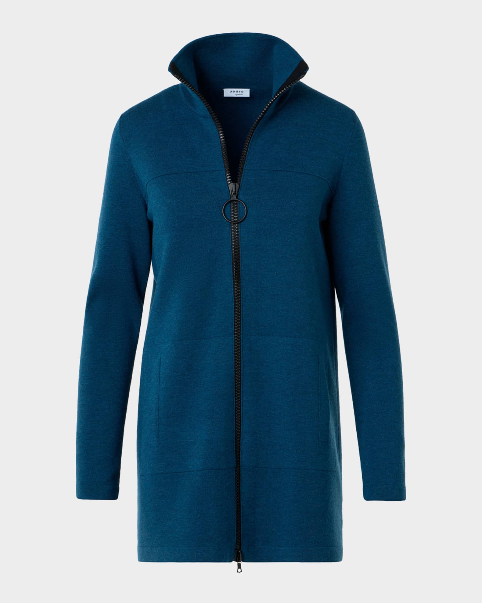 Akris punto Milano Knit Stand-Collar Cardigan | Neiman Marcus