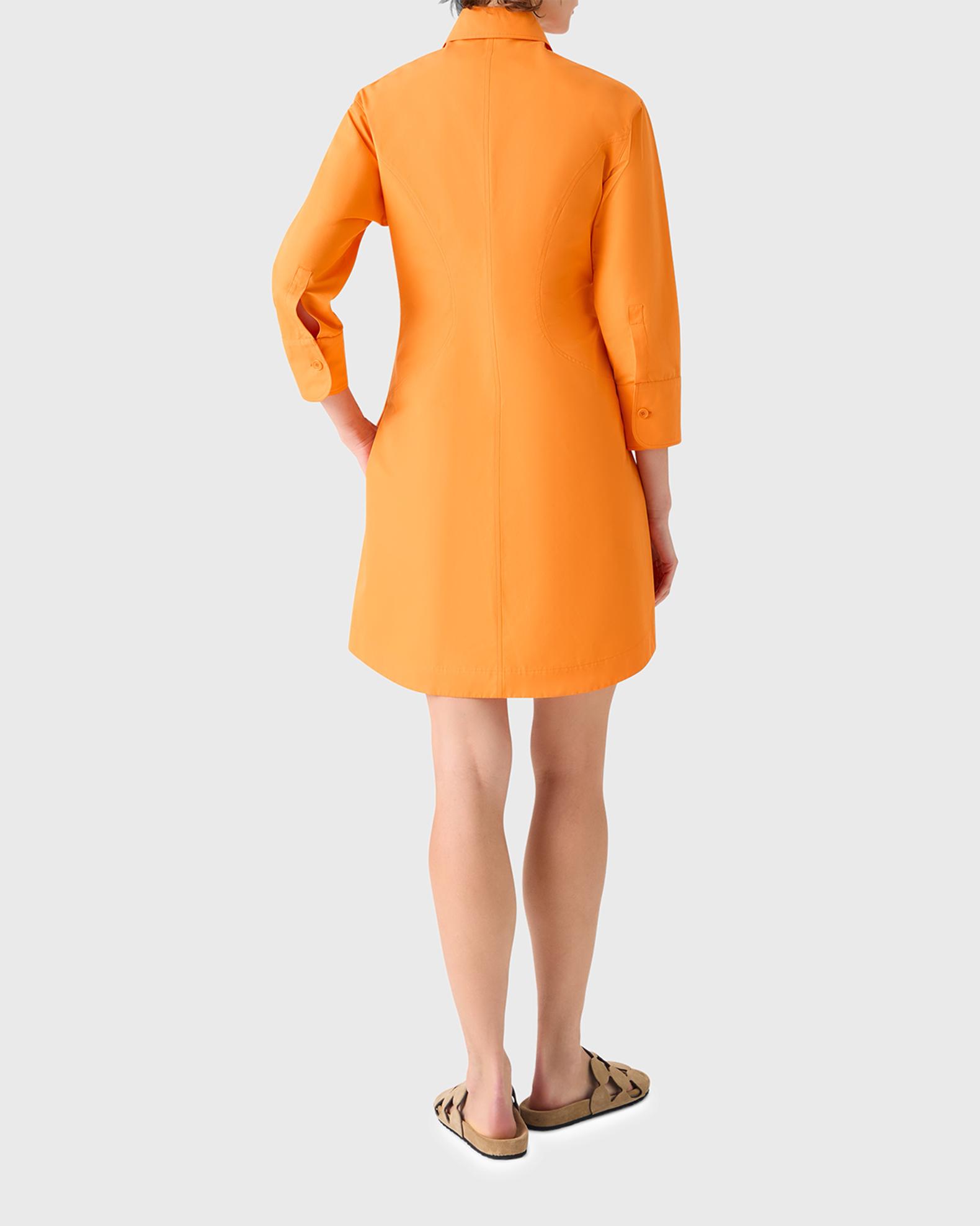 akris orange dress Akris Punto Square Neckline Midi Length Dress - Orange Dresses, Clothing -  WAK175599