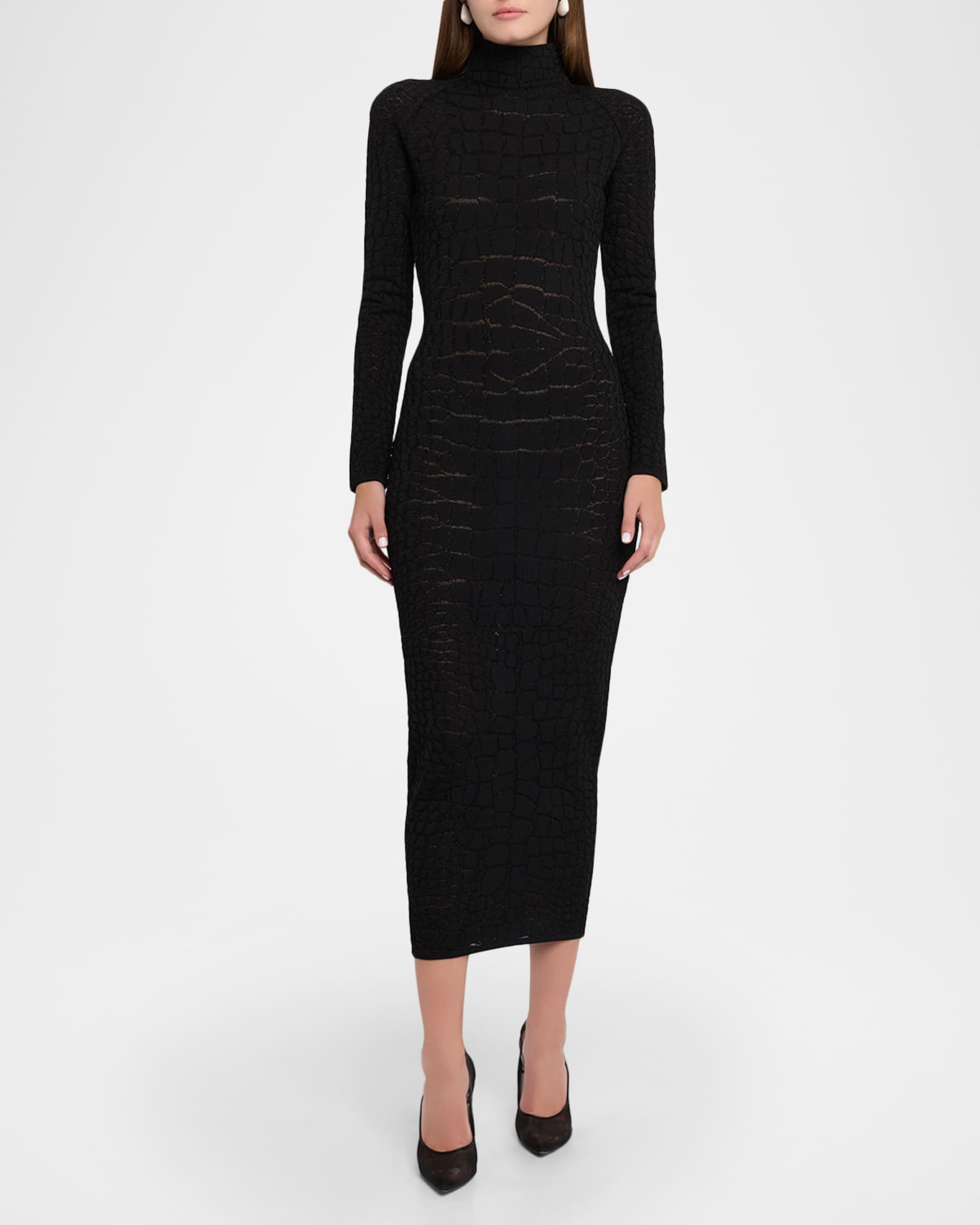 black long sleeve backless long dress Black Long Sleeve Backless Midi Dress – trinarosh