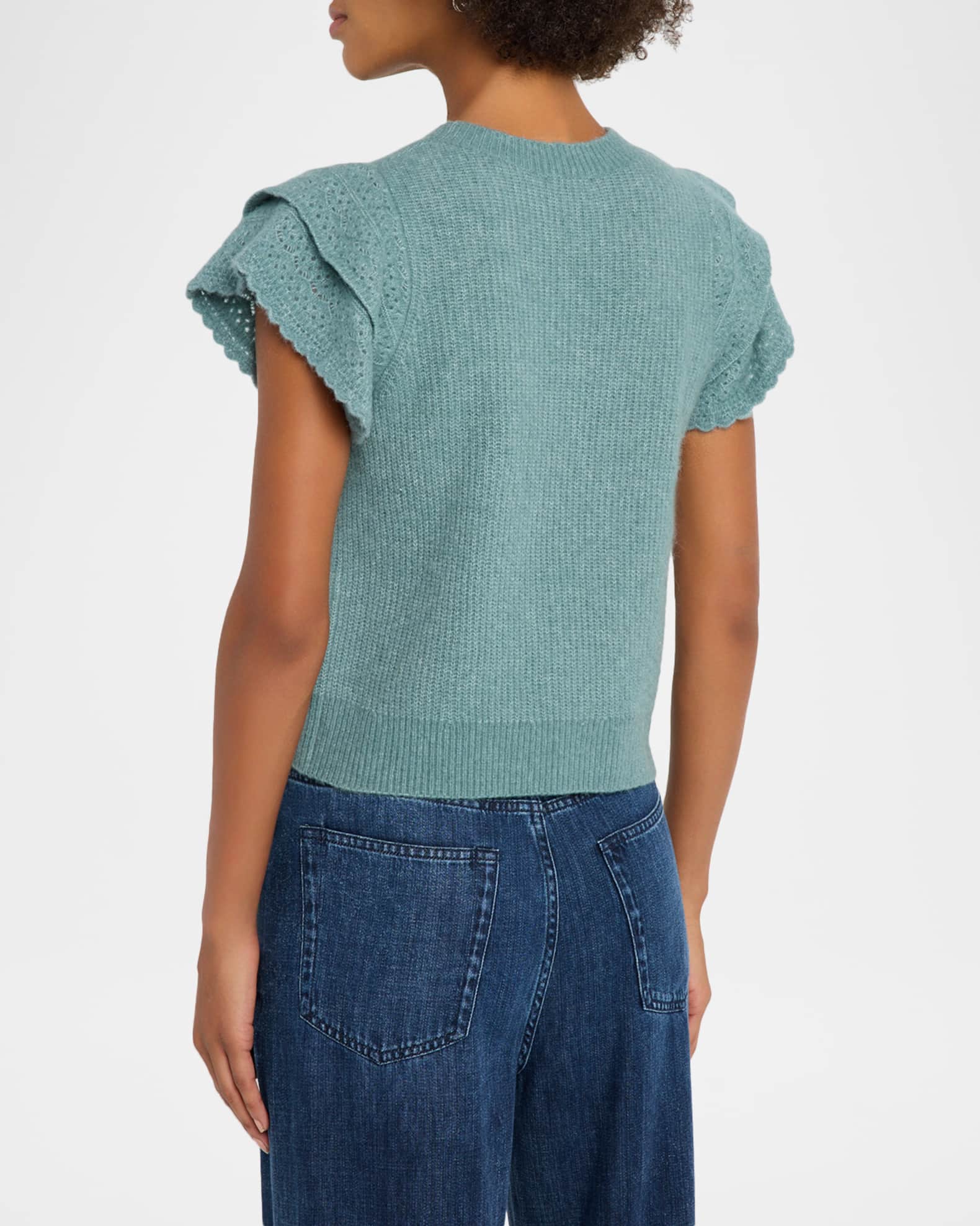 トップス MURRAL Gradation knit short sweater トップス murral Gradation knit short sweater Gray MURRAL