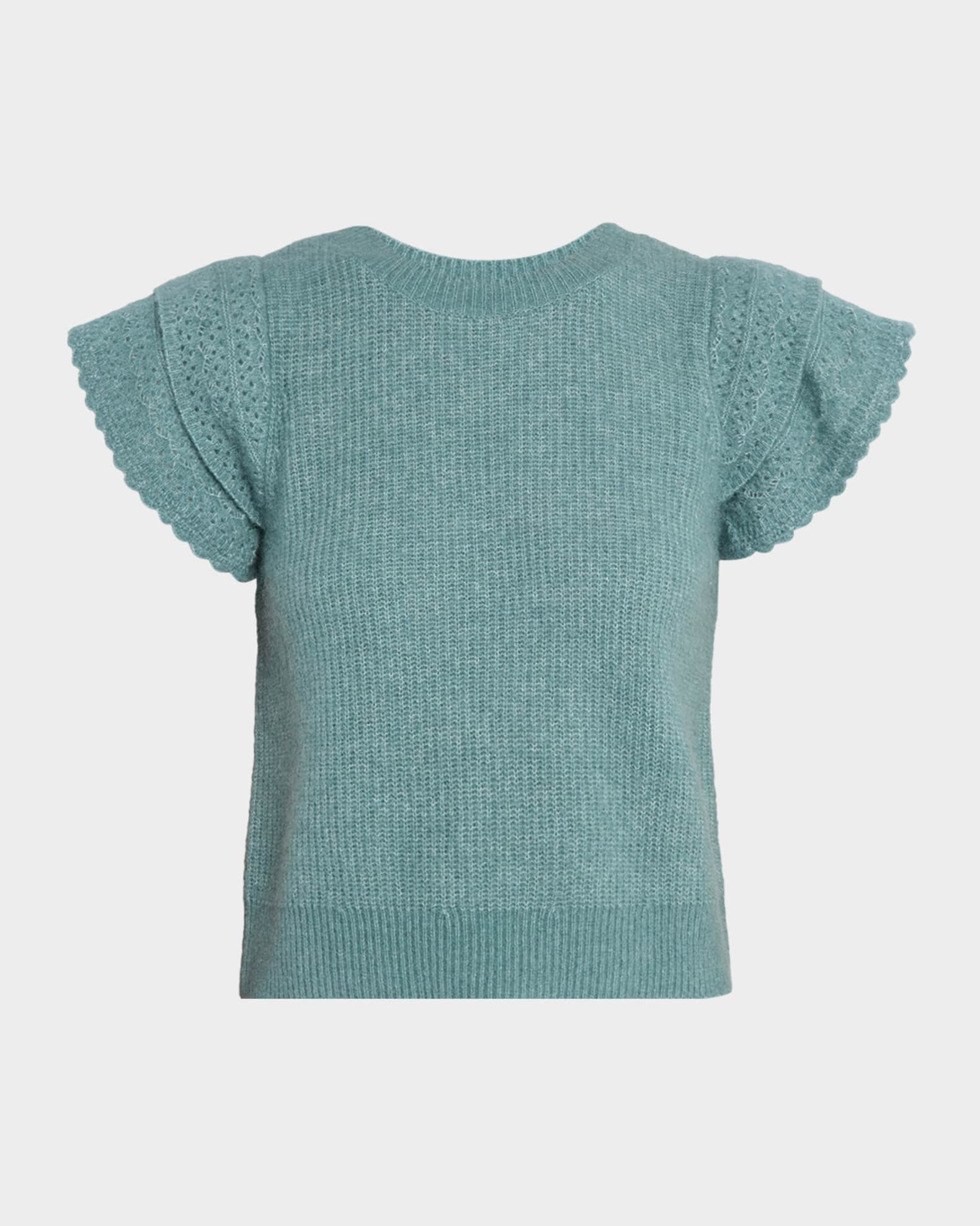 Rails Stasia Ruffled Short-Sleeve Sweater | Neiman Marcus