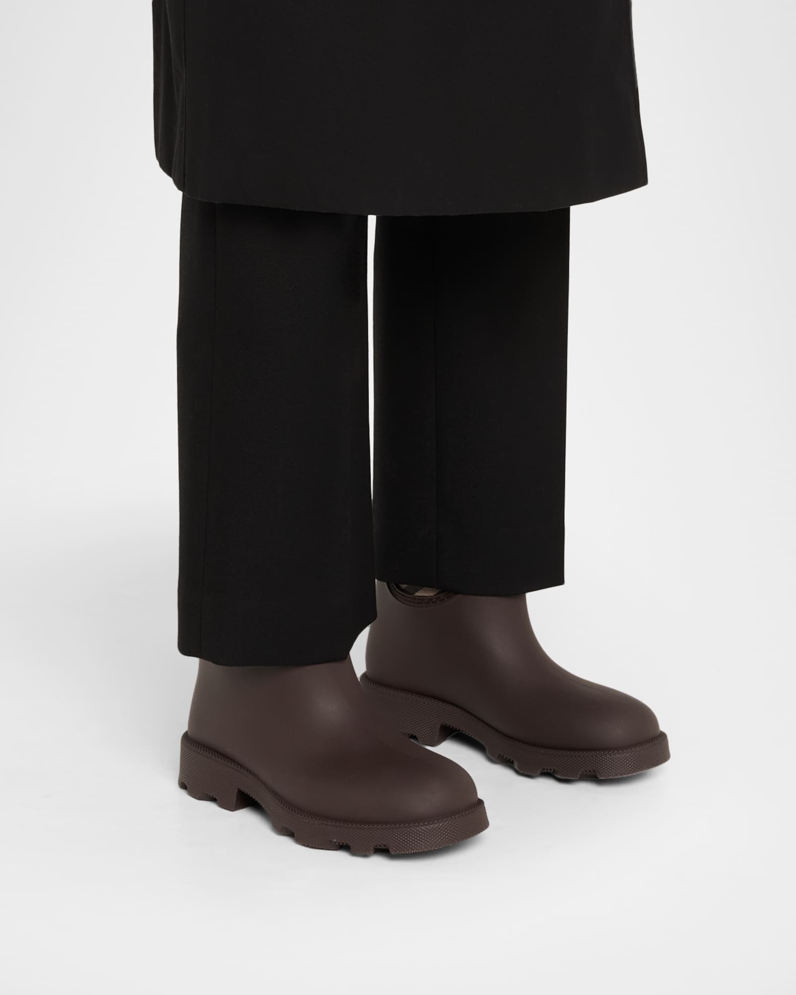 Burberry Rubber Marsh Stamp Check Rain Boots | Neiman Marcus