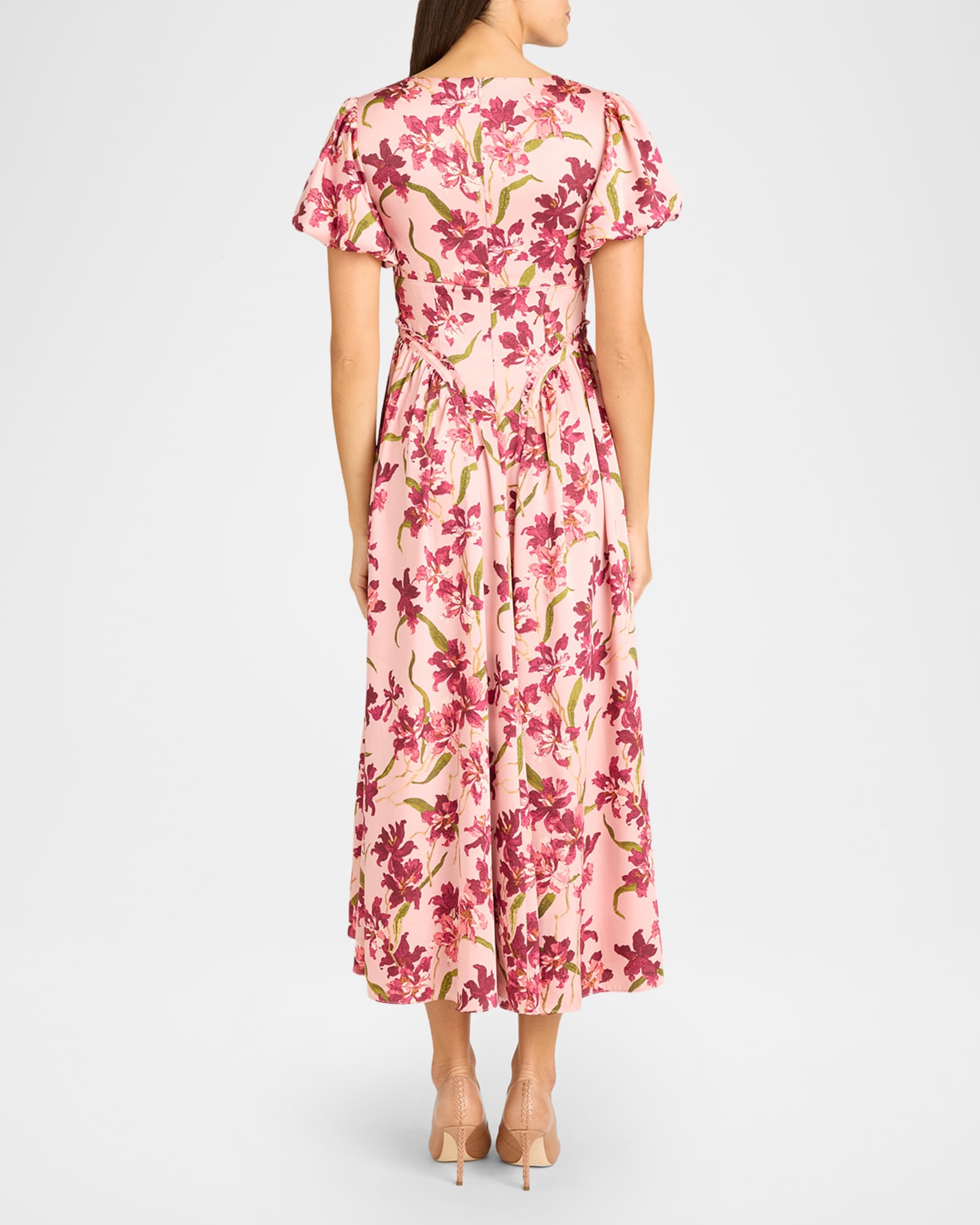 knee length dresses for ladies Trailing Hibiscus Katlin Dress – Cinq à Sept main image 0