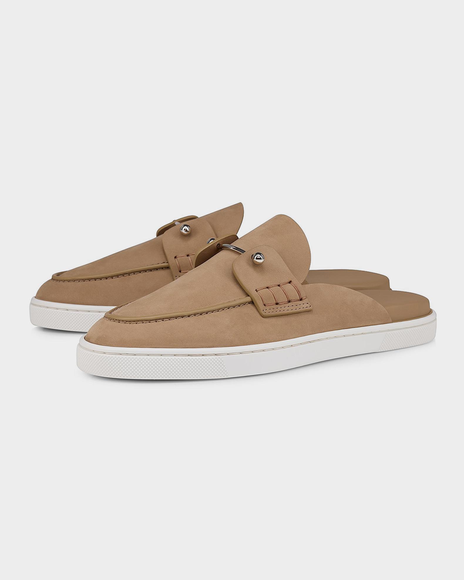 Christian Louboutin Donna Nubuck Leather Boat Shoe Mules  display picture 1