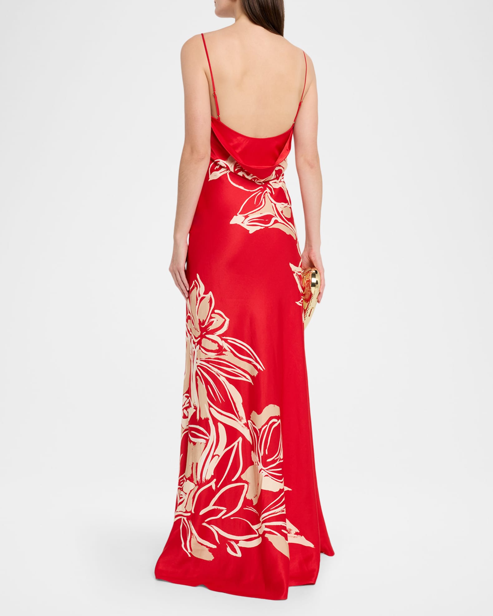 REBECCA VALLANCE Tallara Low-Back Cutout Maxi Dress | Neiman Marcus