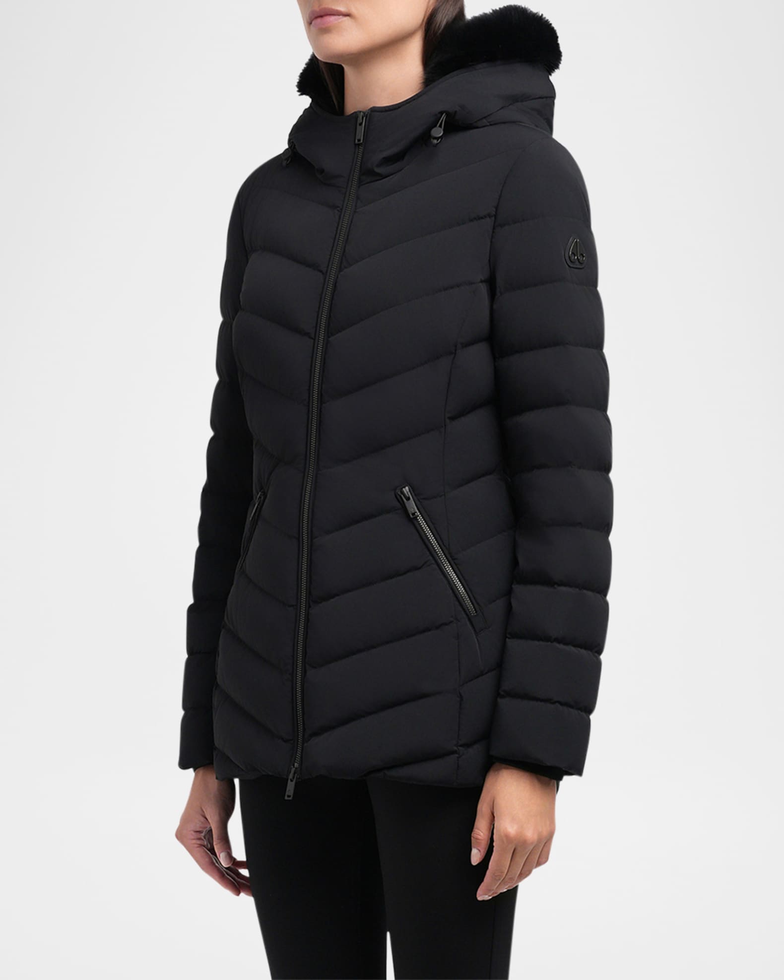 Moose Knuckles Roselawn 5 Hooded Down Jacket | Neiman Marcus