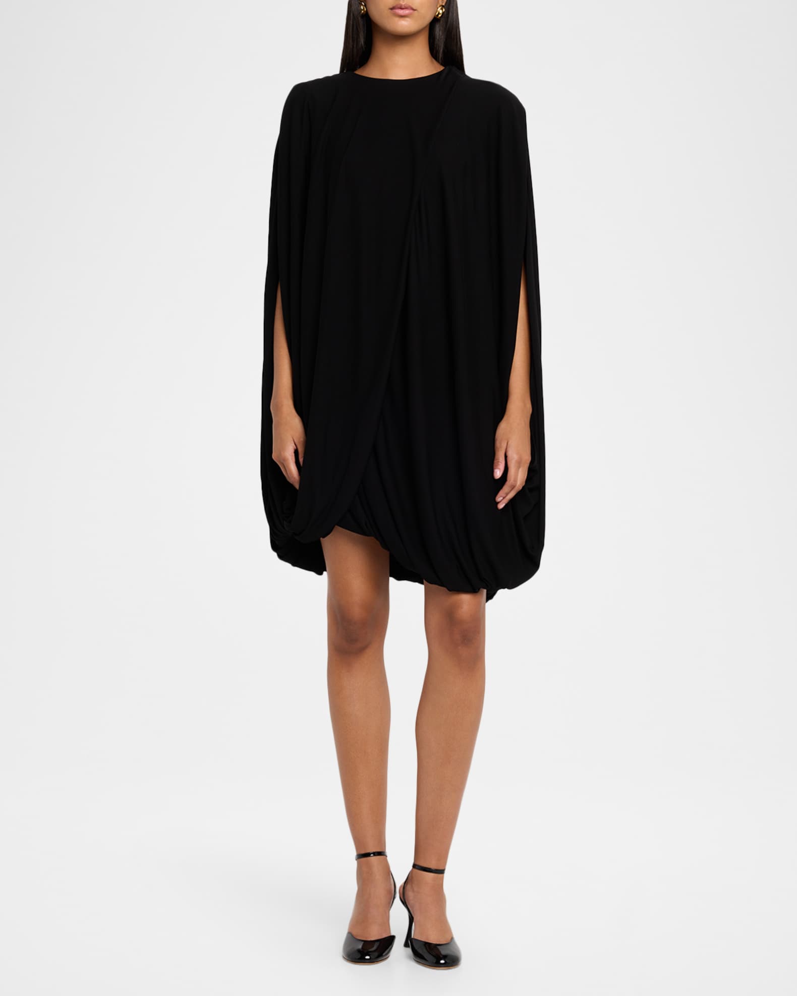 Loewe Draped Bubble Mini Dress | Neiman Marcus