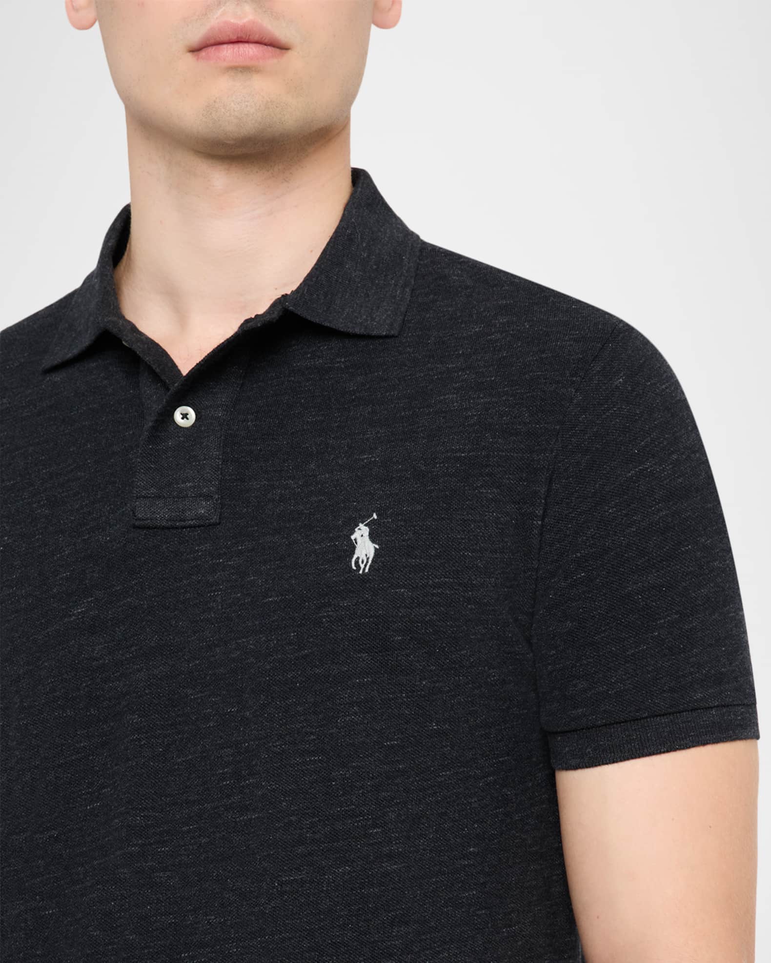 Polo Ralph Lauren Men's Custom Slim Soft Cotton Polo Shirt Blue Size X-Large