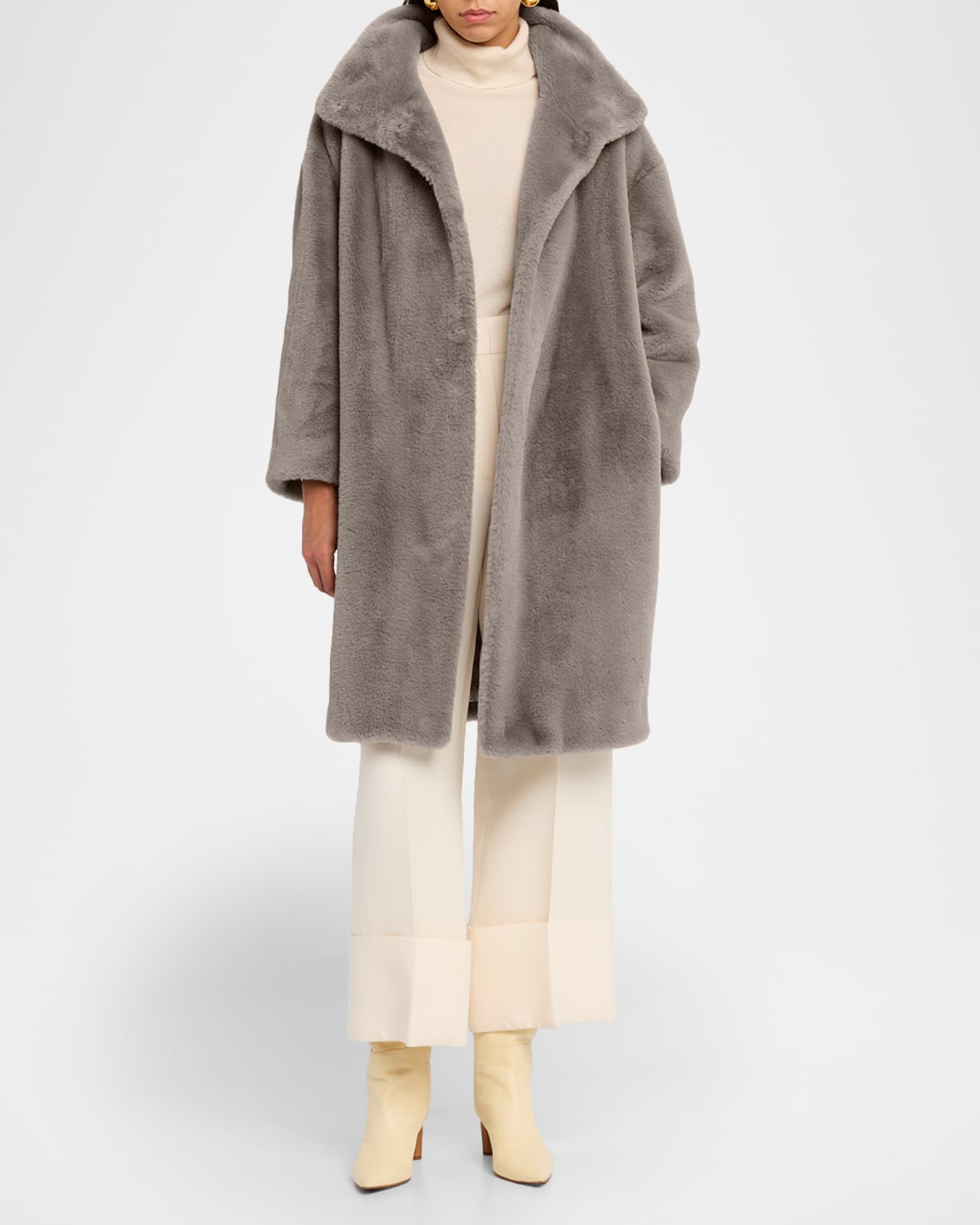 Herno Oversized Alternative Fur Coat | Neiman Marcus