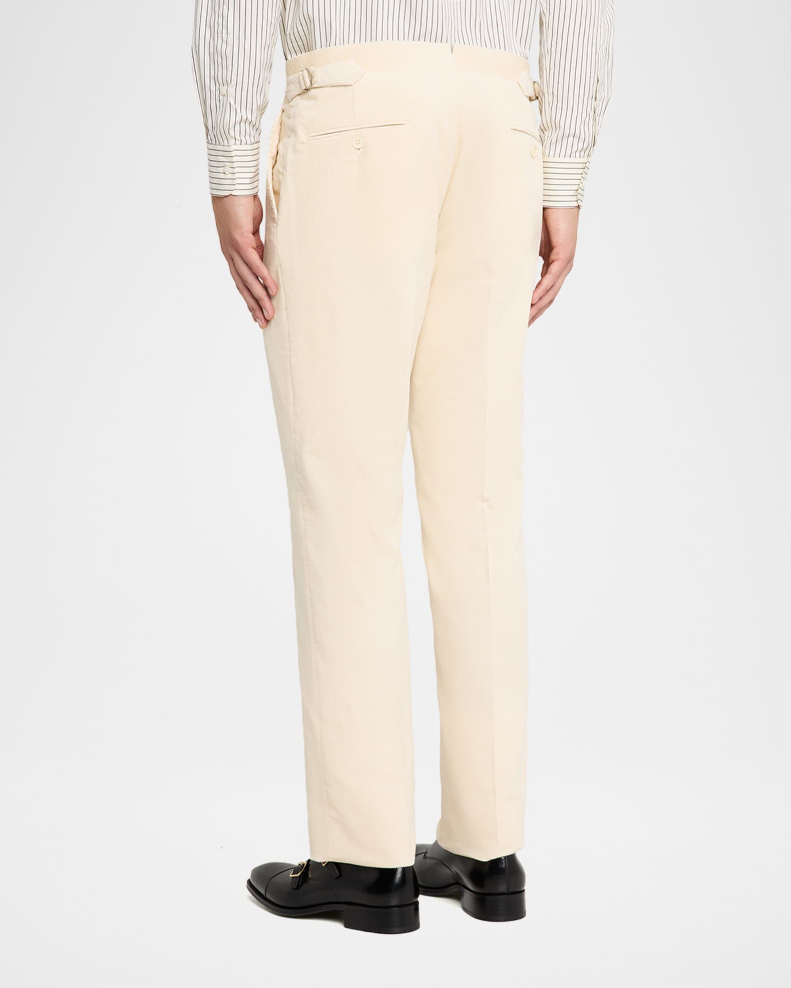 Ralph Lauren Purple Label Men's Waist-Tab Straight Fit Cotton