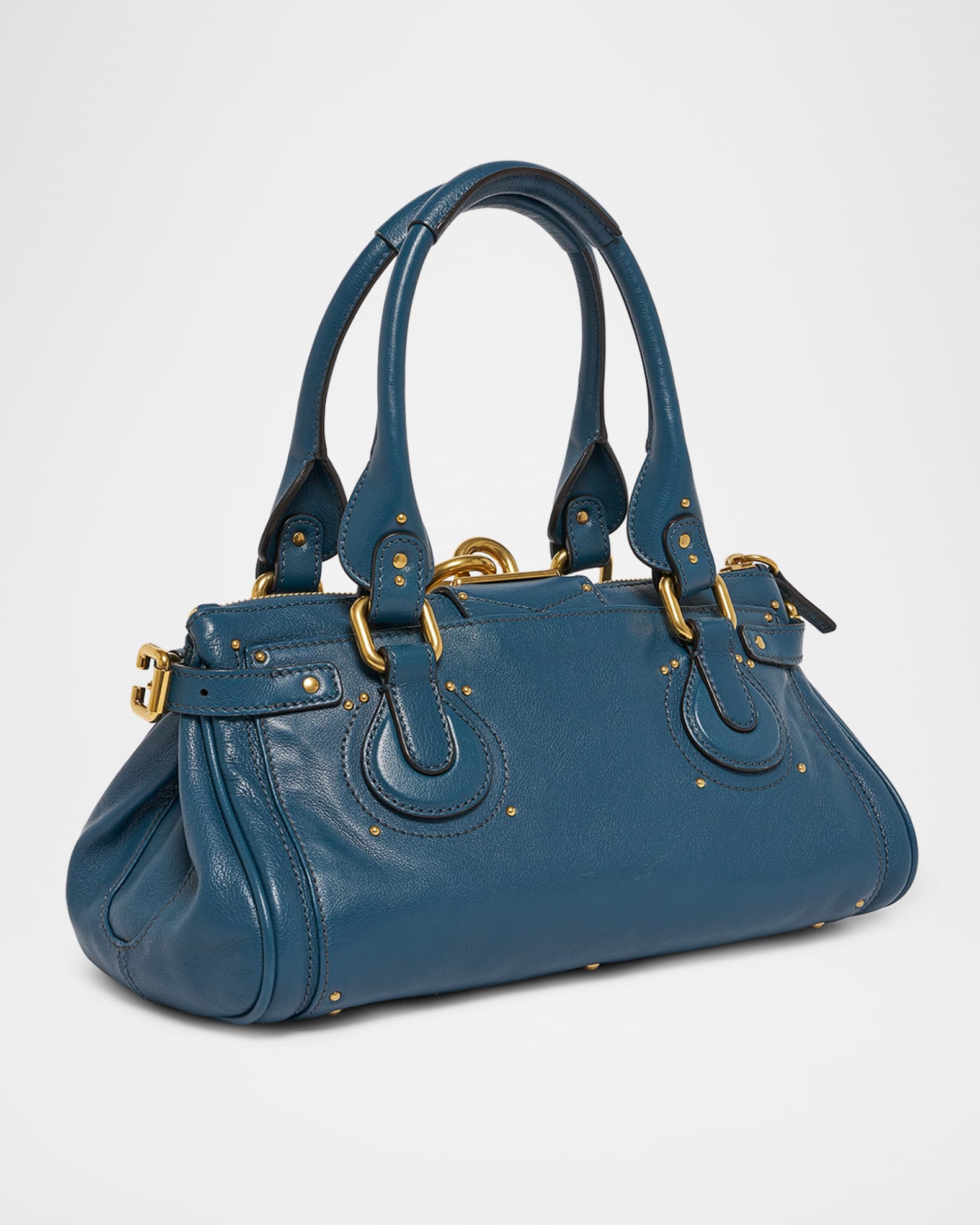 Chloe Paddington Padlock Shoulder Bag in Leather | Neiman Marcus