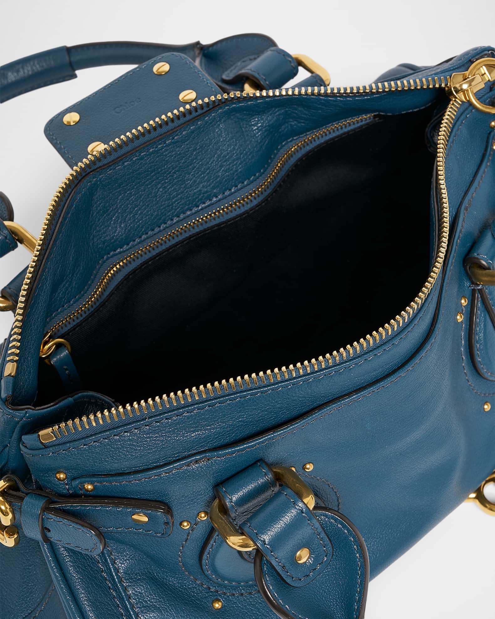 Chloe Paddington Padlock Shoulder Bag in Leather | Neiman Marcus