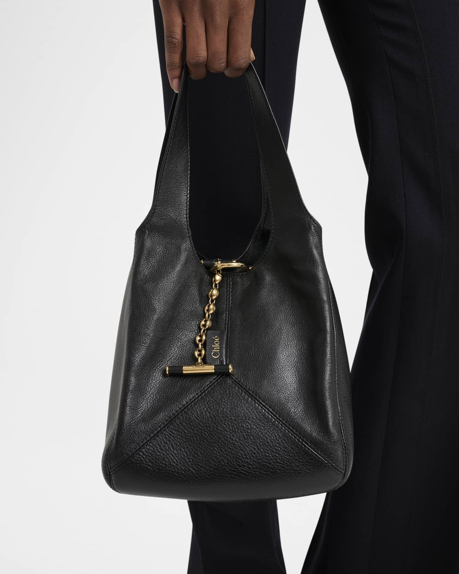 Balloon Small Top-Handle Bag in Leather