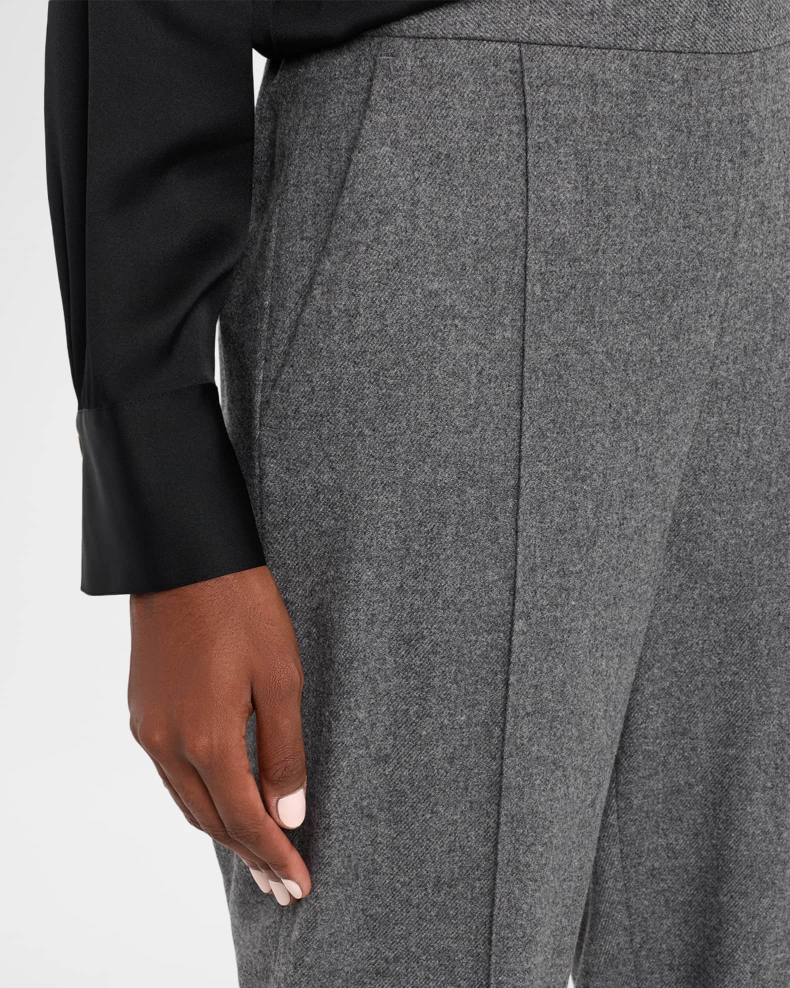 0060~Virgin Wool Pin Point MANTUA Pants