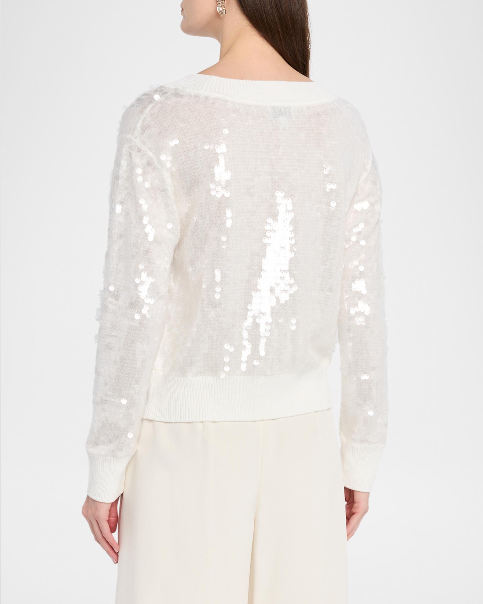 Milly Ilaria Deep V-Neck Sequin Sweater | Neiman Marcus