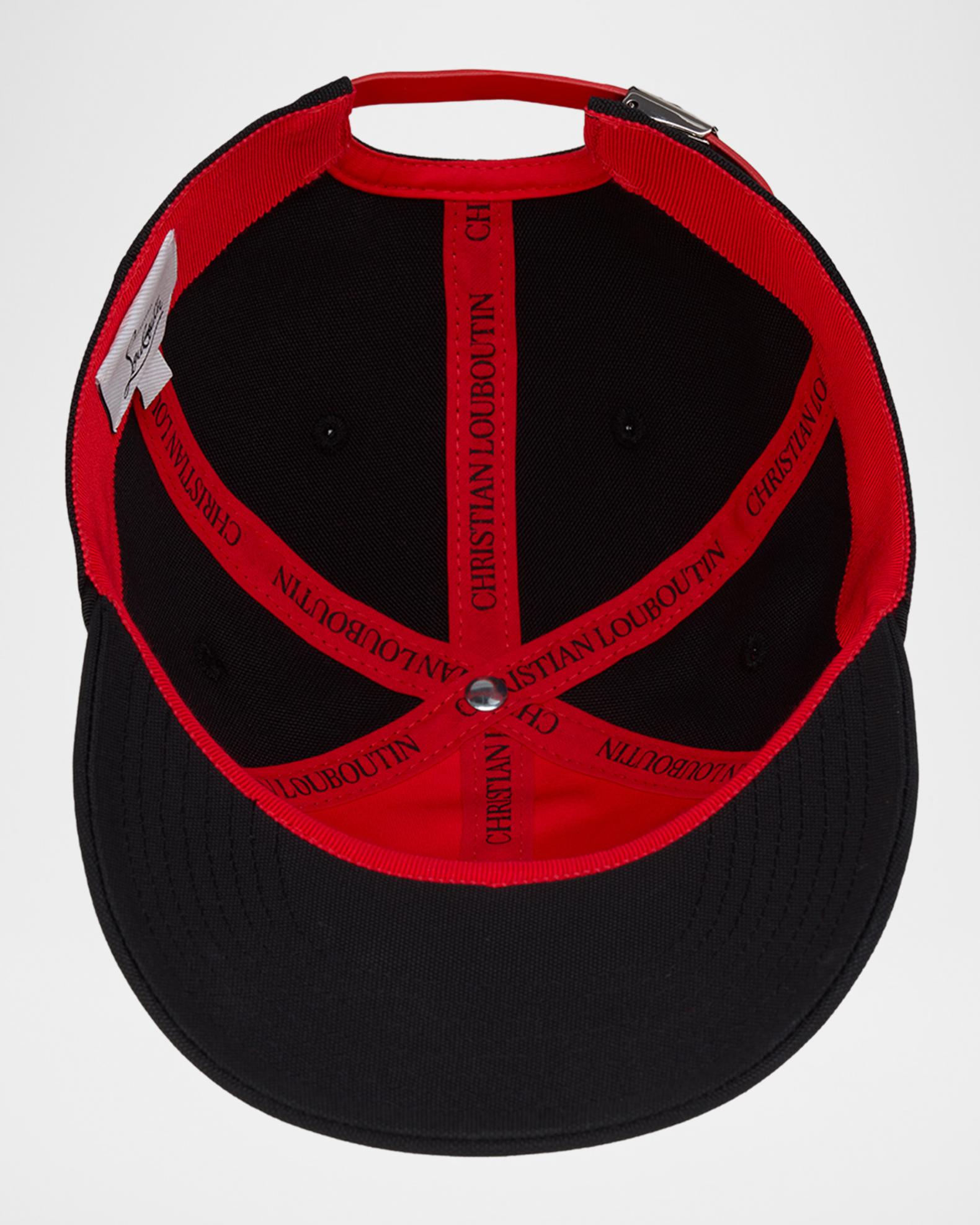 Christian Louboutin Mooncrest Hat Red White CL Monogram Sz M NWT Shop Christian Louboutin Hats for Women Online in UAE  main image 3