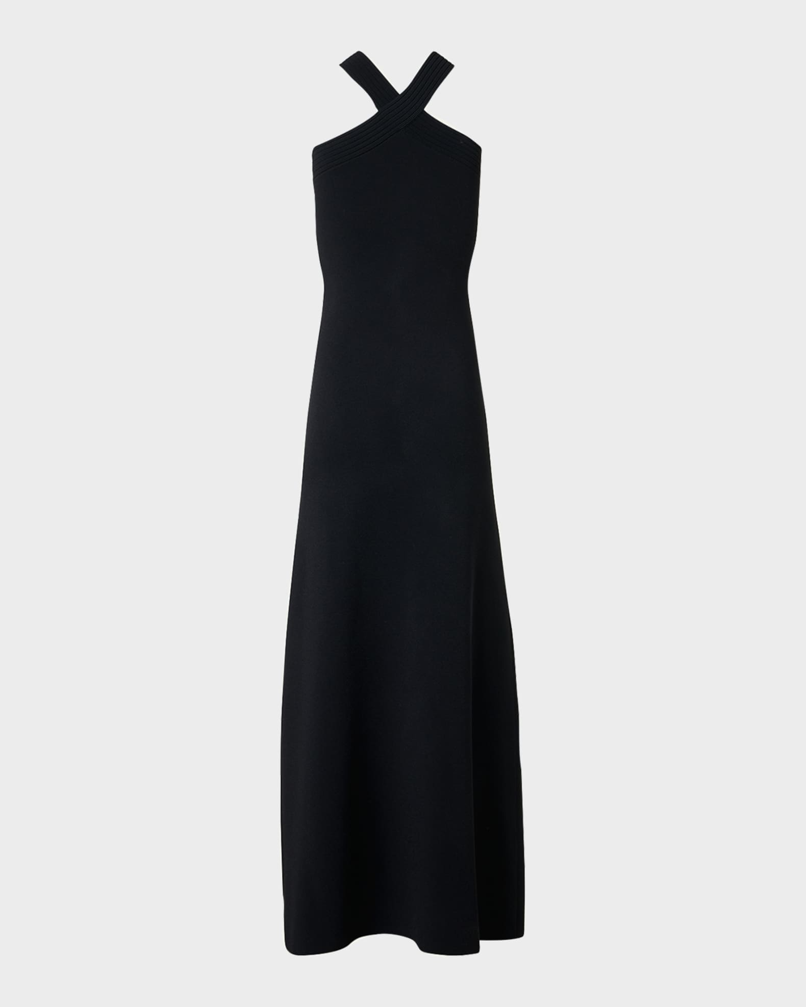 chinese dress ladies Halter Ribbed Knit Maxi Dress main image 1