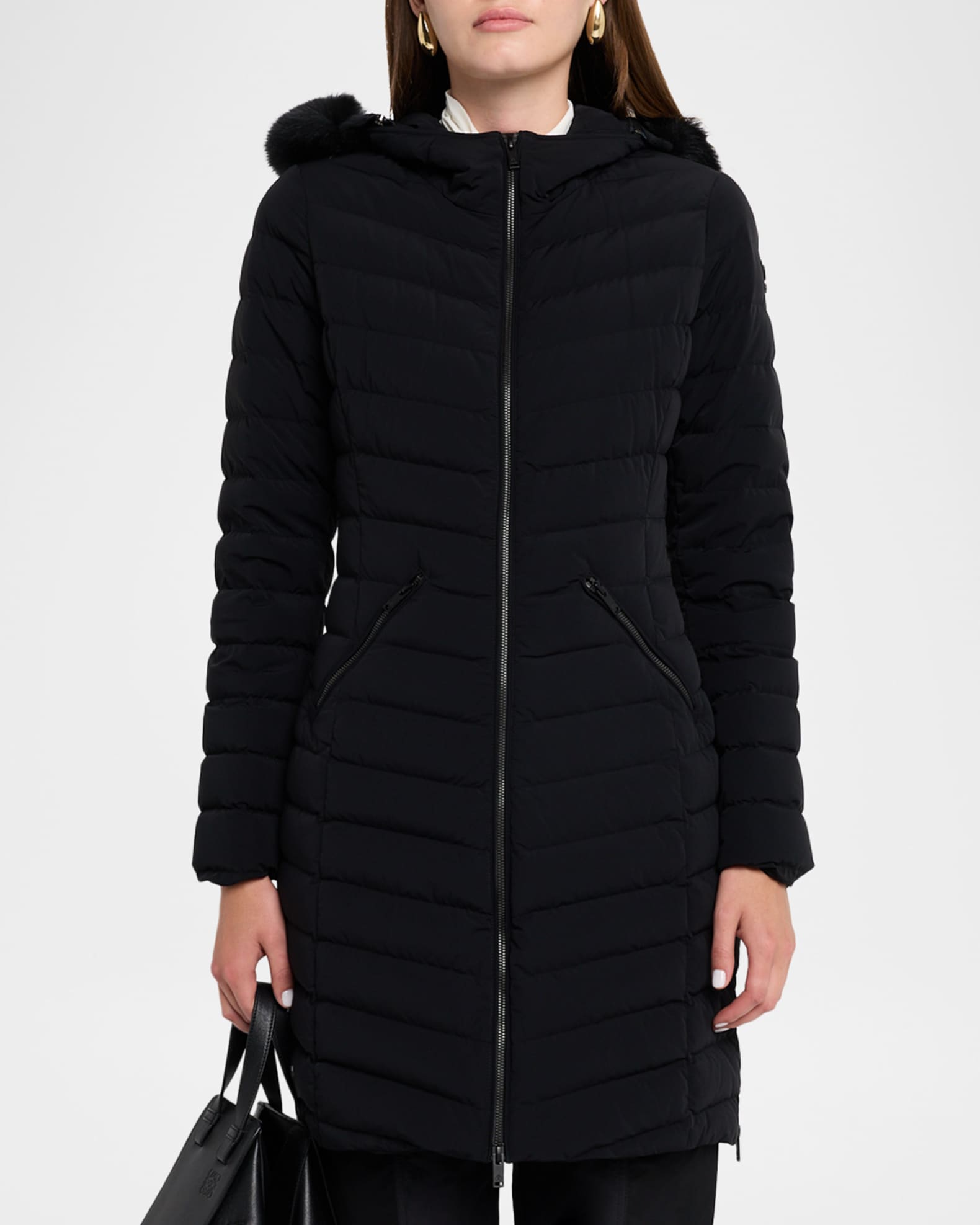 Moose Knuckles Andesite Down Parka with Removable Hood & Shearling