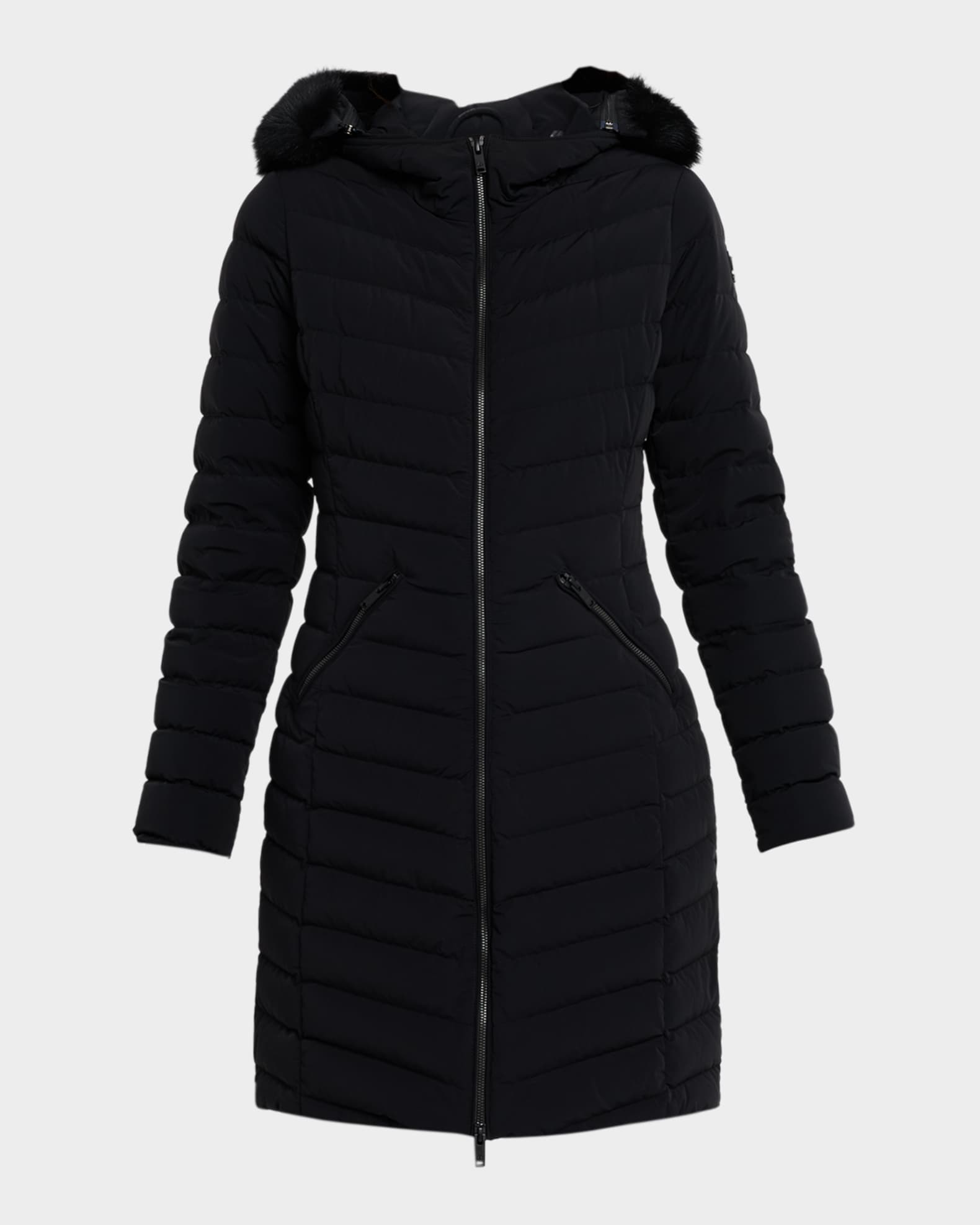 Moose Knuckles Andesite Down Parka with Removable Hood & Shearling