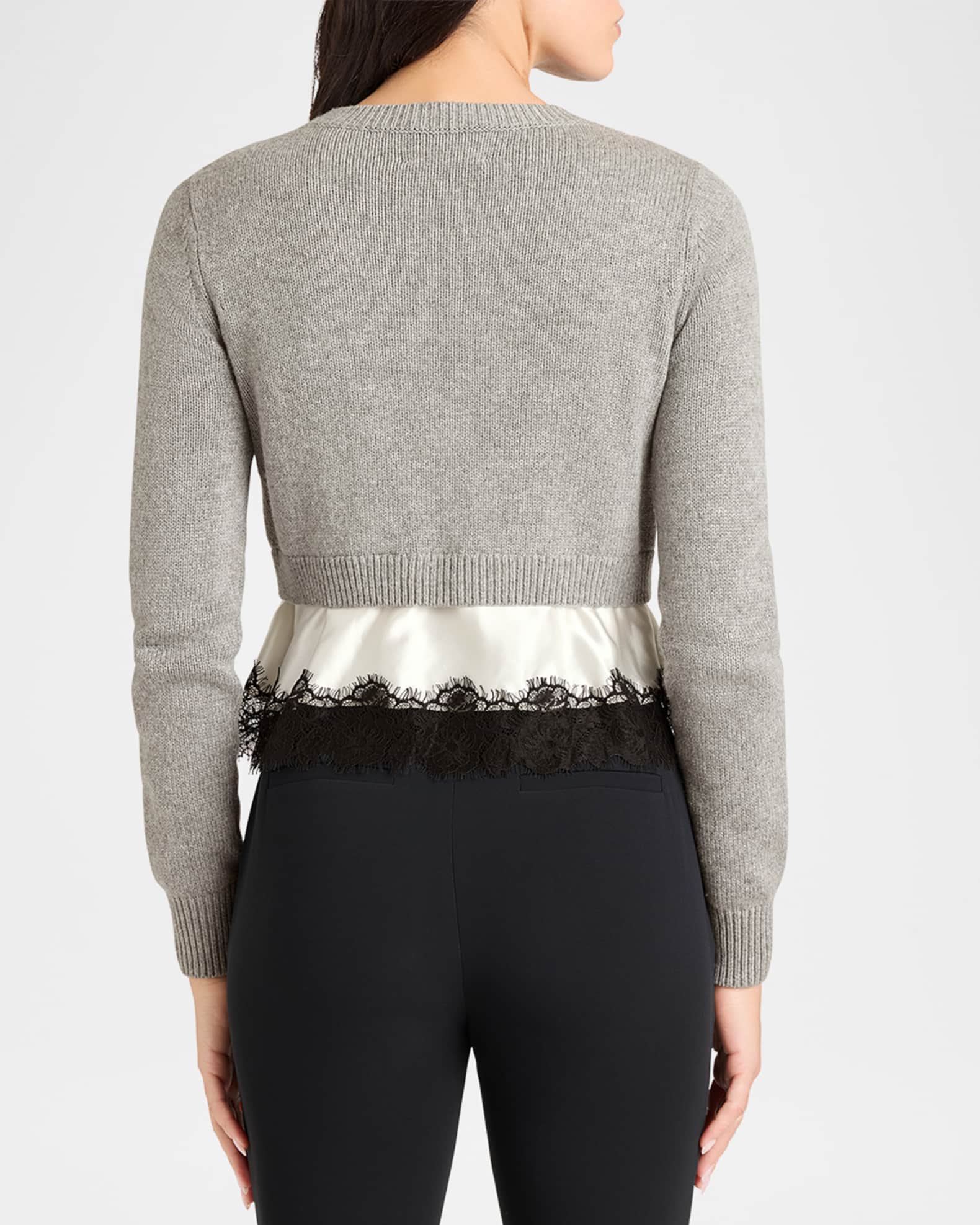 Cinq a Sept Zyla Cashmere Blend Layered Sweater | Neiman Marcus