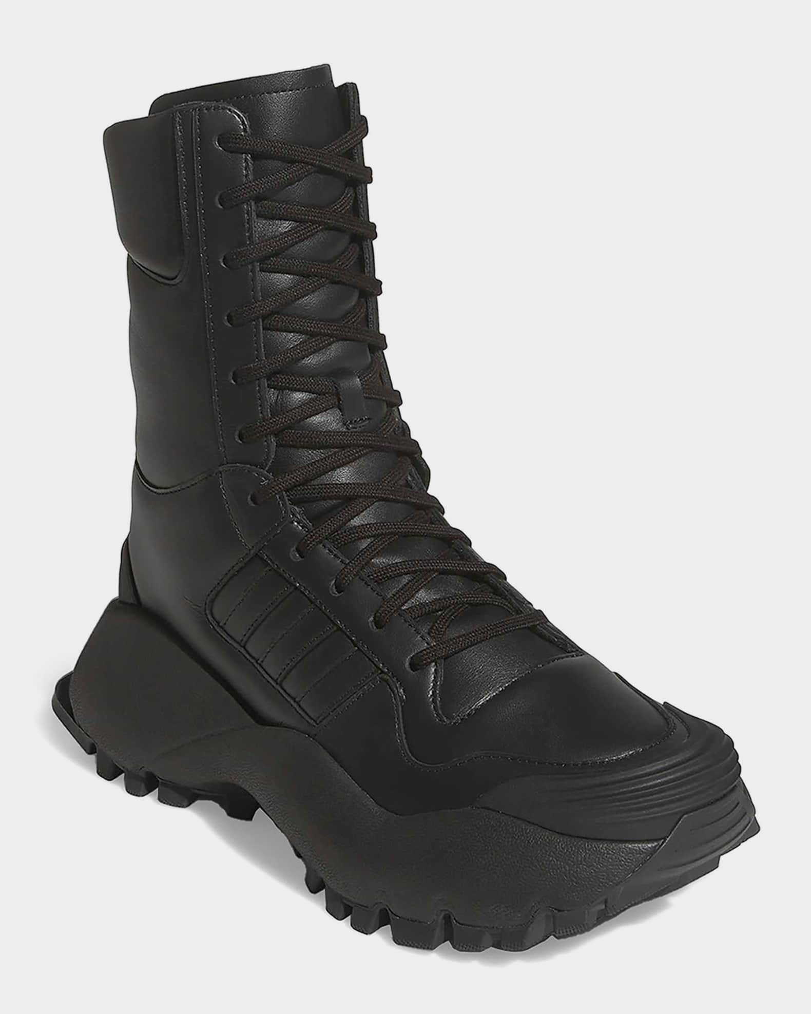 Adidas x Willy Chavarria Men's Forum Leather Mid Boots | Neiman Marcus