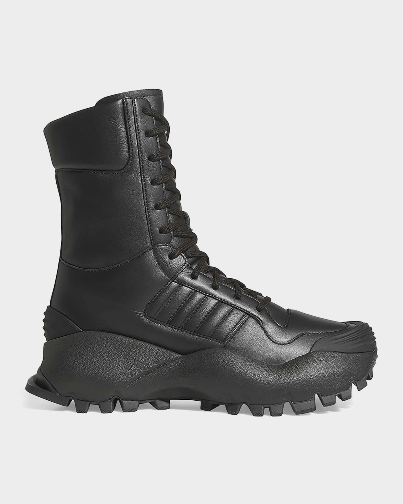 Adidas x Willy Chavarria Men's Forum Leather Mid Boots | Neiman Marcus