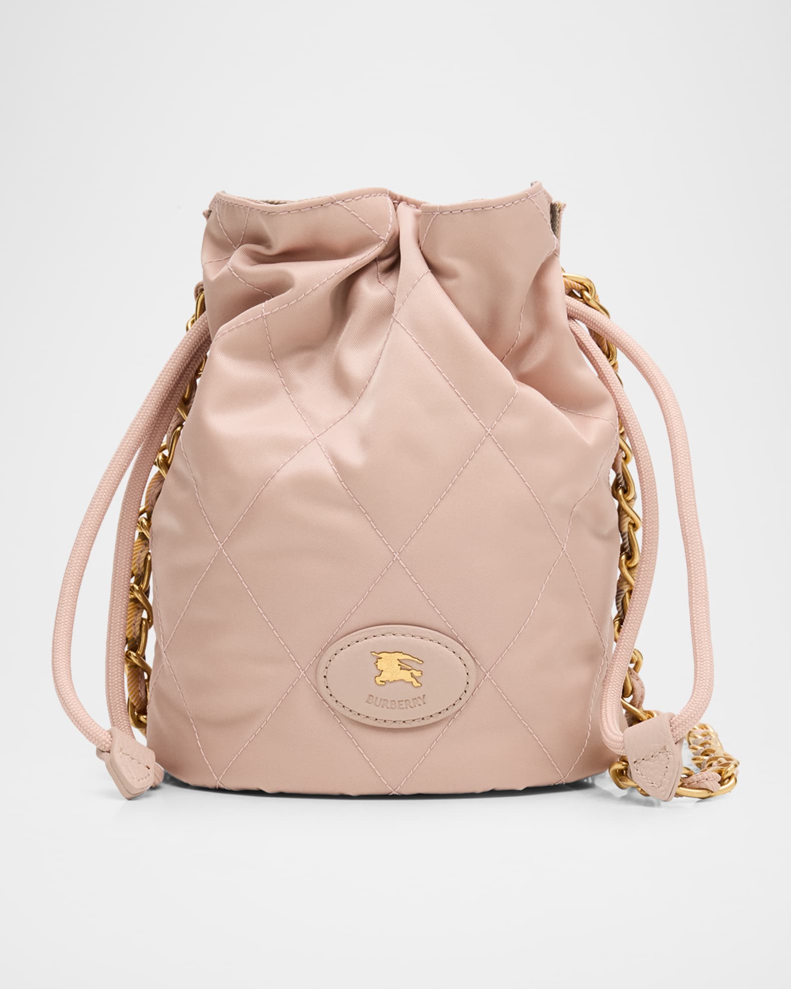 Burberry Horseshoe Quilted Nylon Pouch Bag | Neiman Marcus