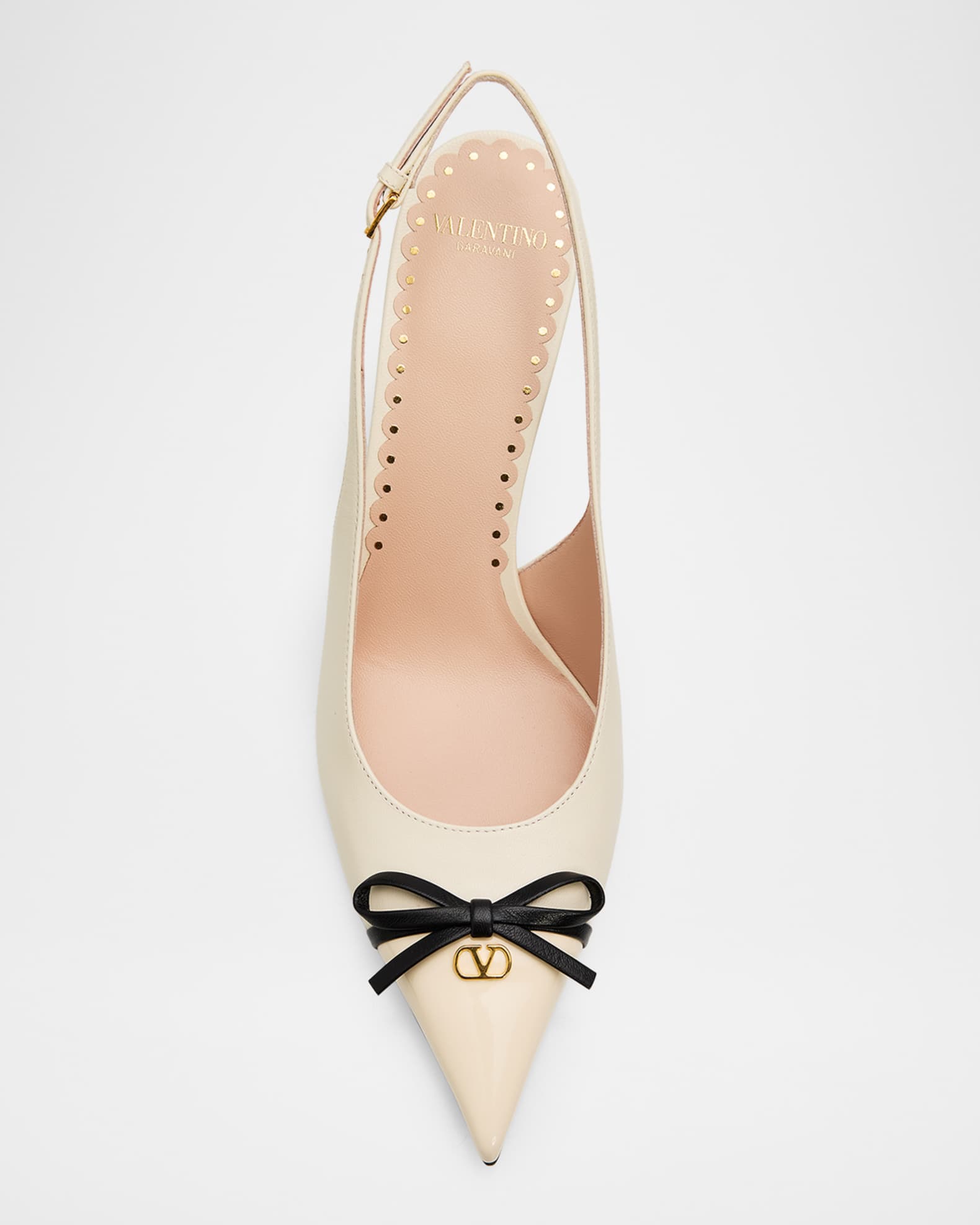 Valentino Garavani 45mm Bepointy Patent Leather and Kidskin