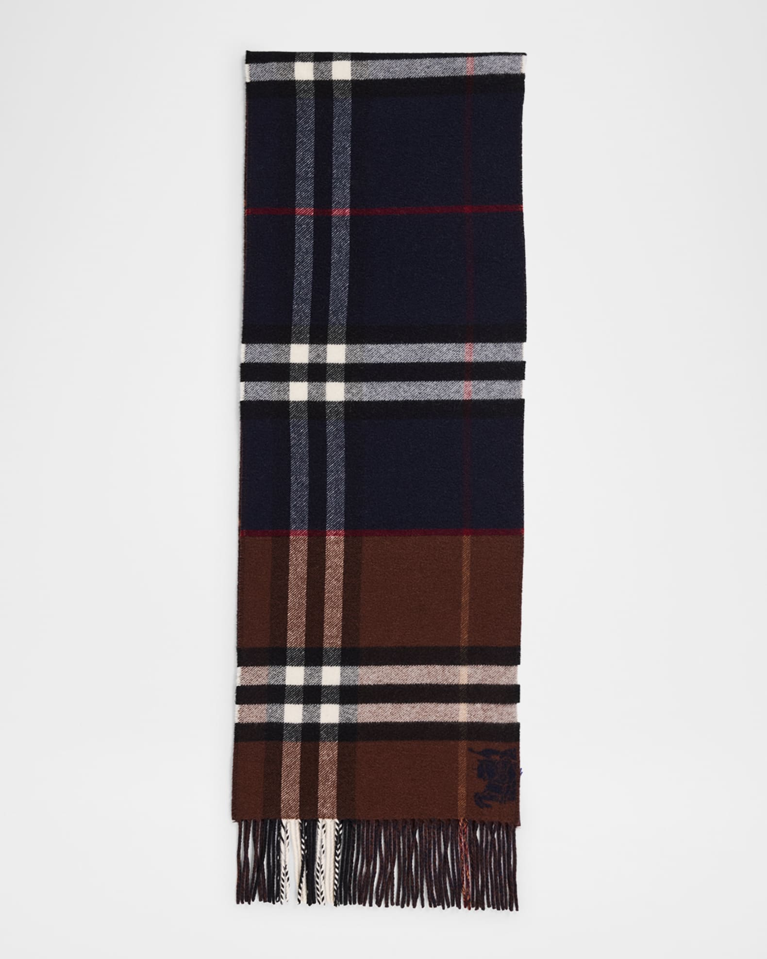 Burberry Men's Contrast Check Cashmere Scarf | Neiman Marcus