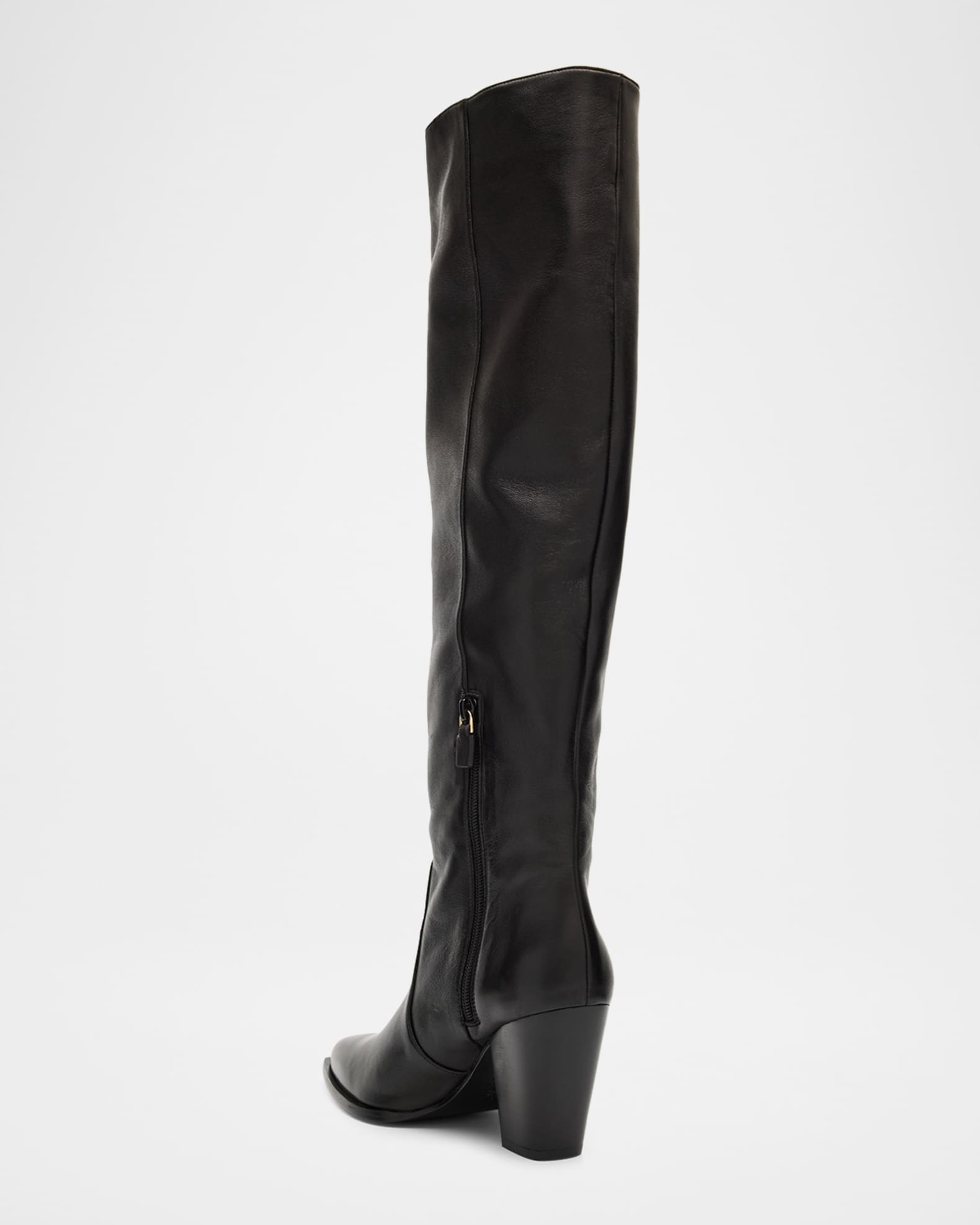 Stuart Weitzman 75mm Jolene Leather Knee-High Boots Neiman Marcus