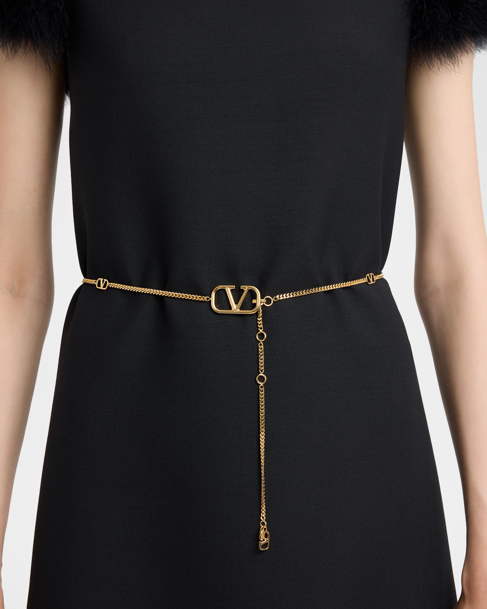 Valentino Garavani VLogo Signature Chain Belt | Neiman Marcus
