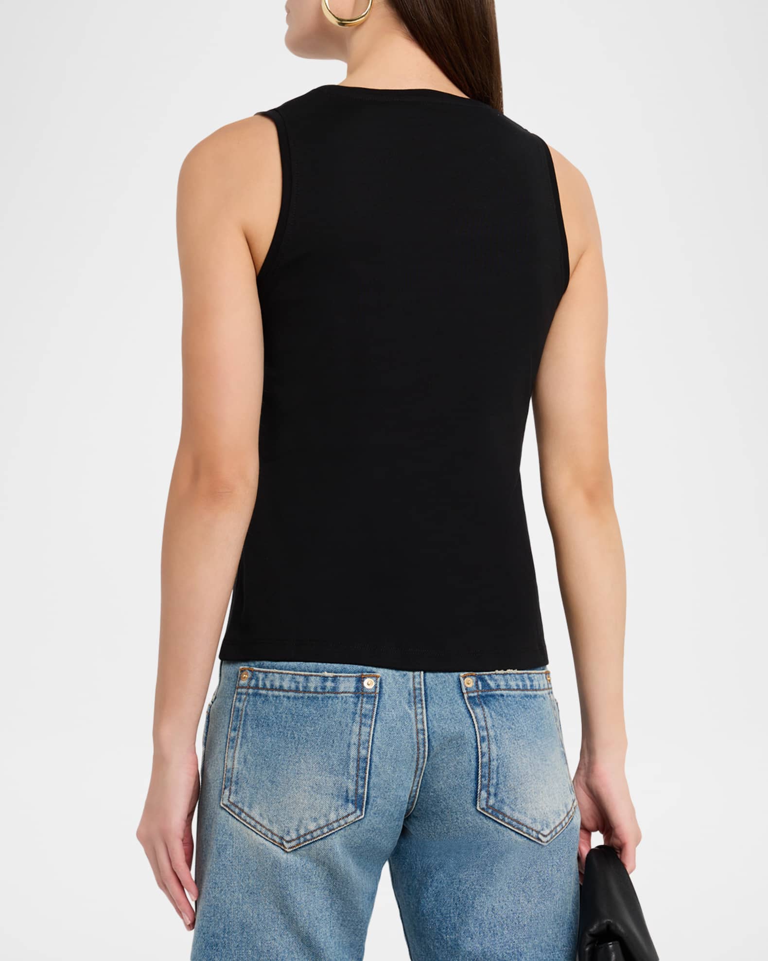Balmain Logo Graphic Tank Top | Neiman Marcus