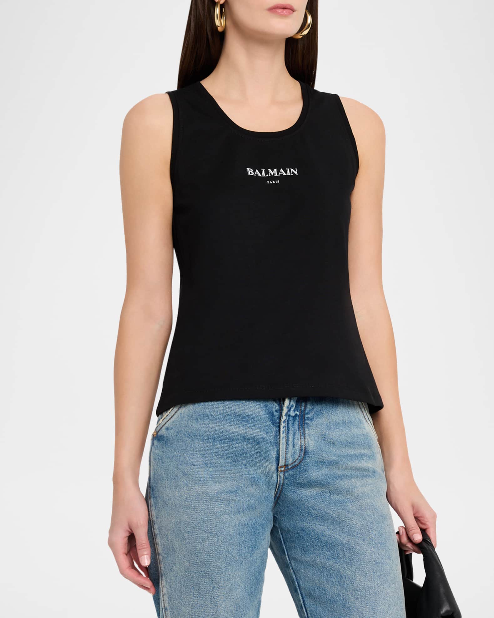 新品✨ バルマン バックロゴ 背面ロゴプレート タンクトップ 新品✨ バルマン バックロゴ 背面ロゴプレート タンクトップ Balmain